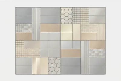 Modern Geometric Tile Pattern Background