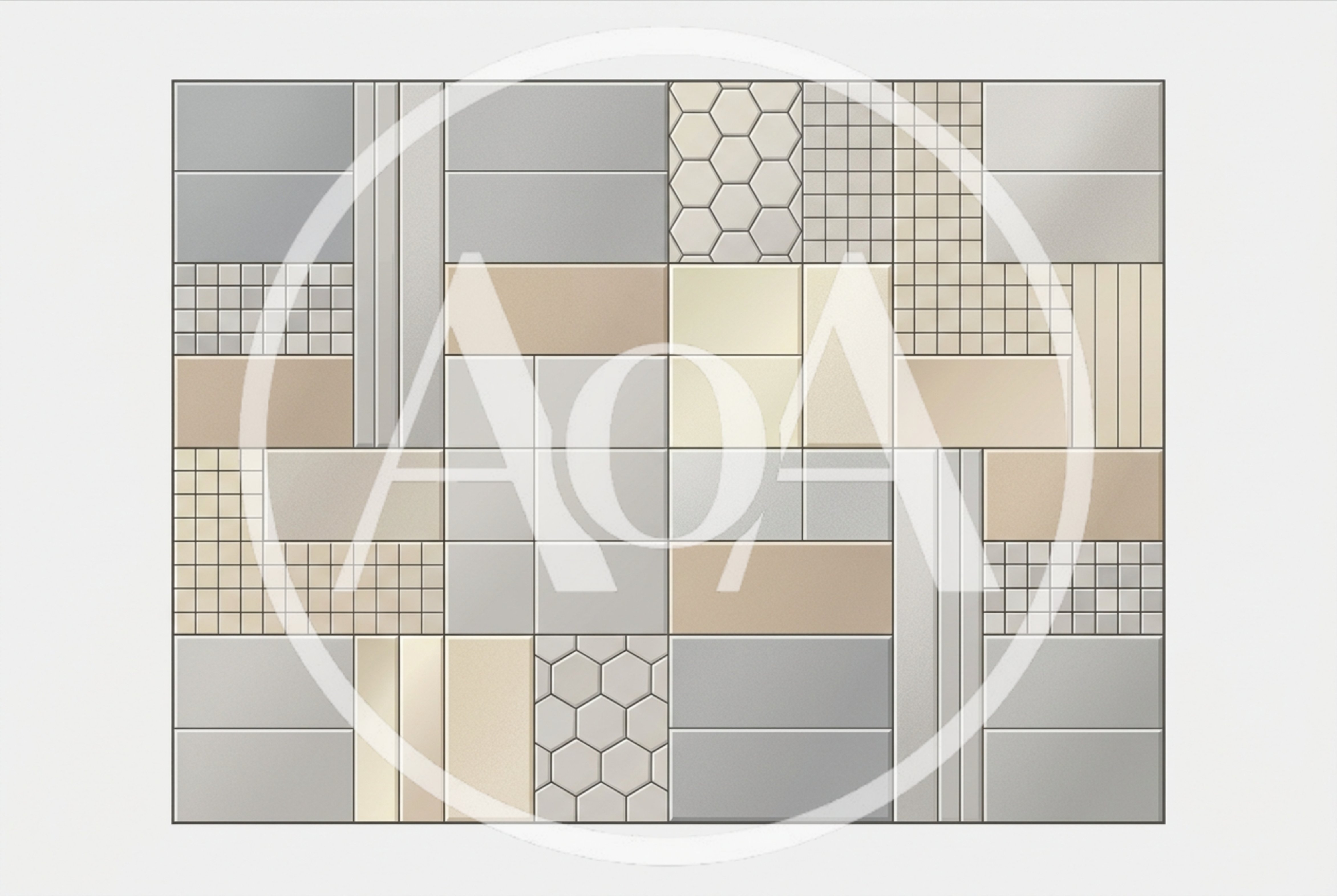 Modern Geometric Tile Pattern Background