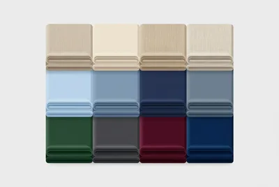 Stacked Fabric Swatches In Various Colors