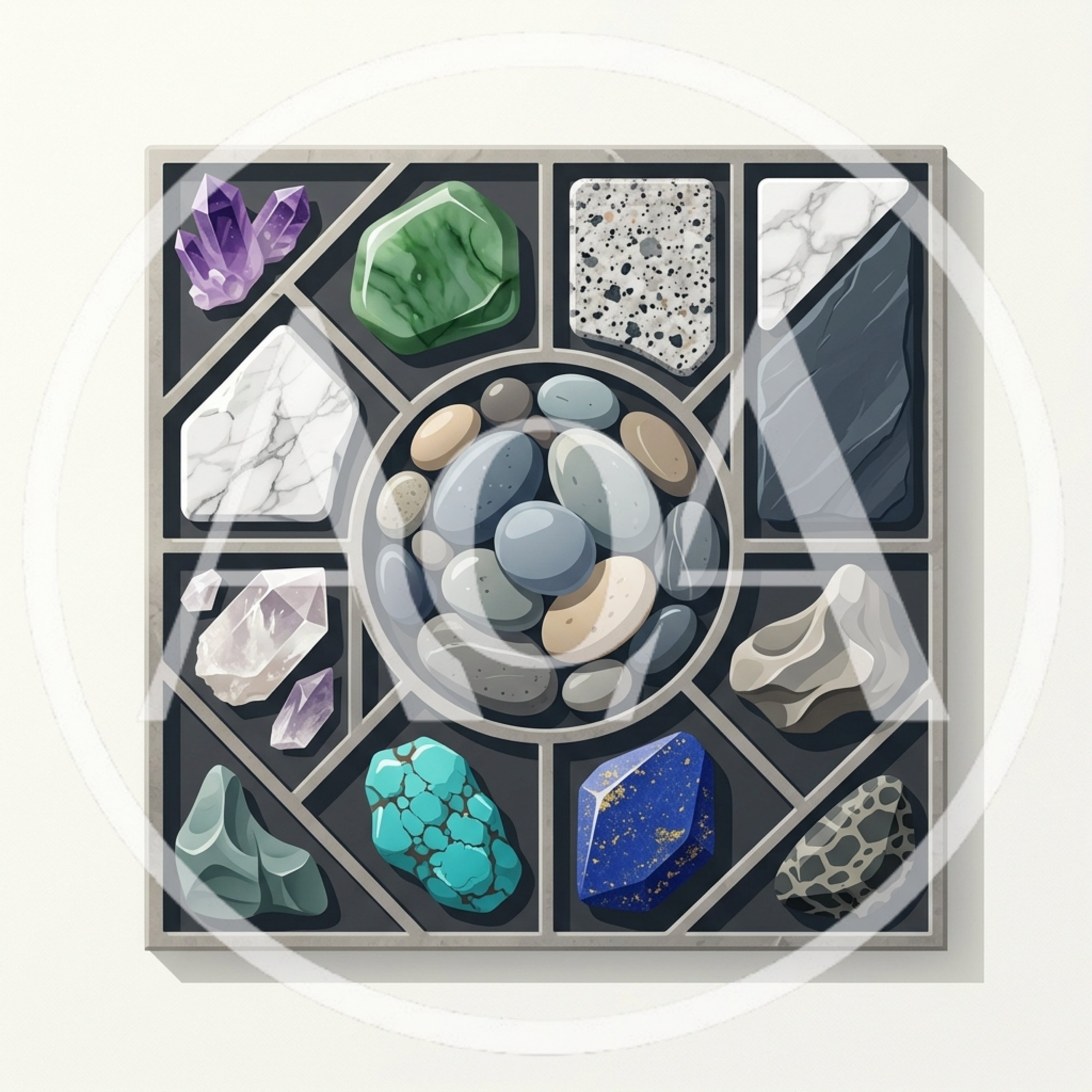 Collection Of Various Polished Gemstones And Mineral Samples