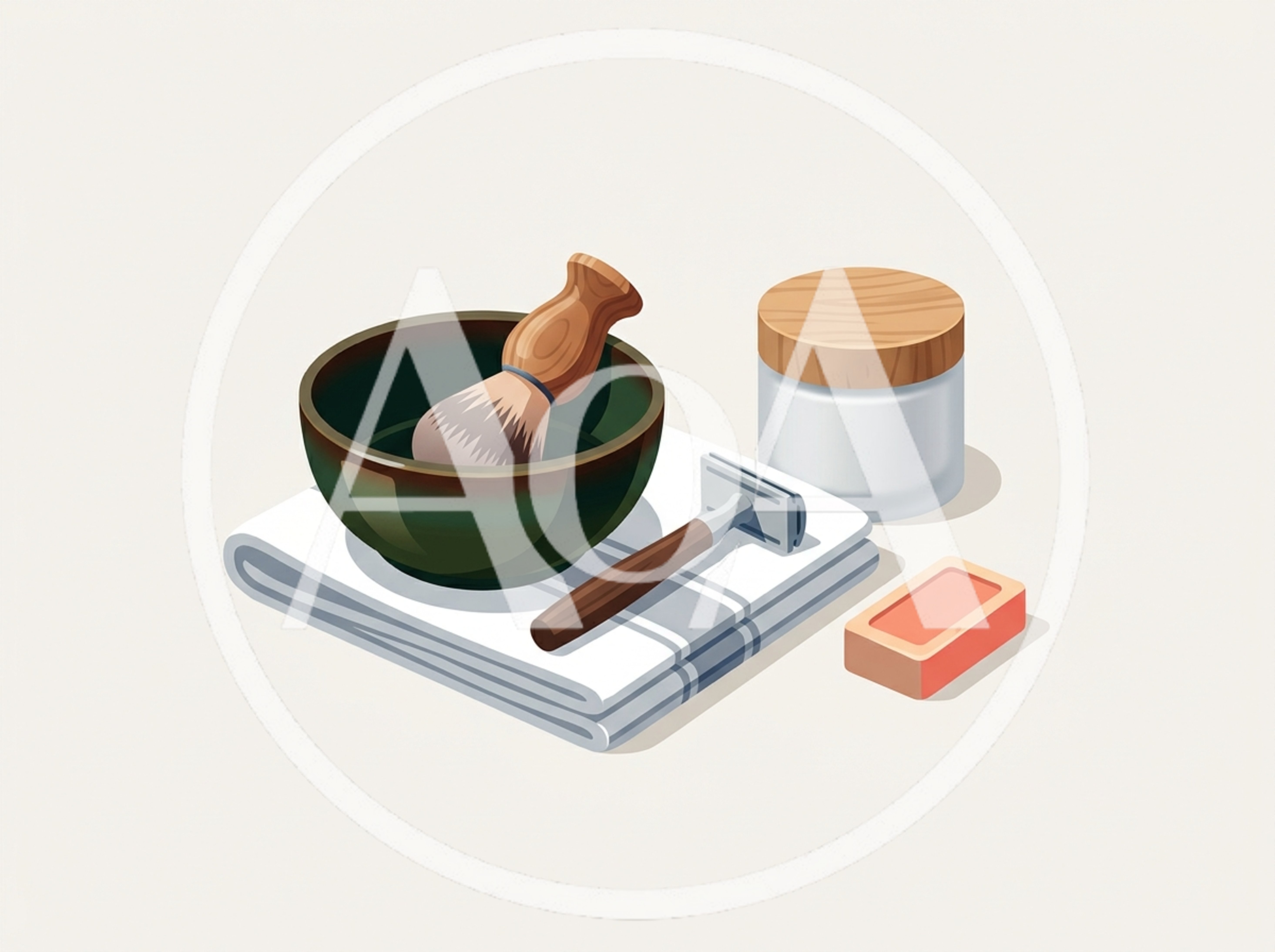 Shaving Kit With Bowl Brush Razor And Soap