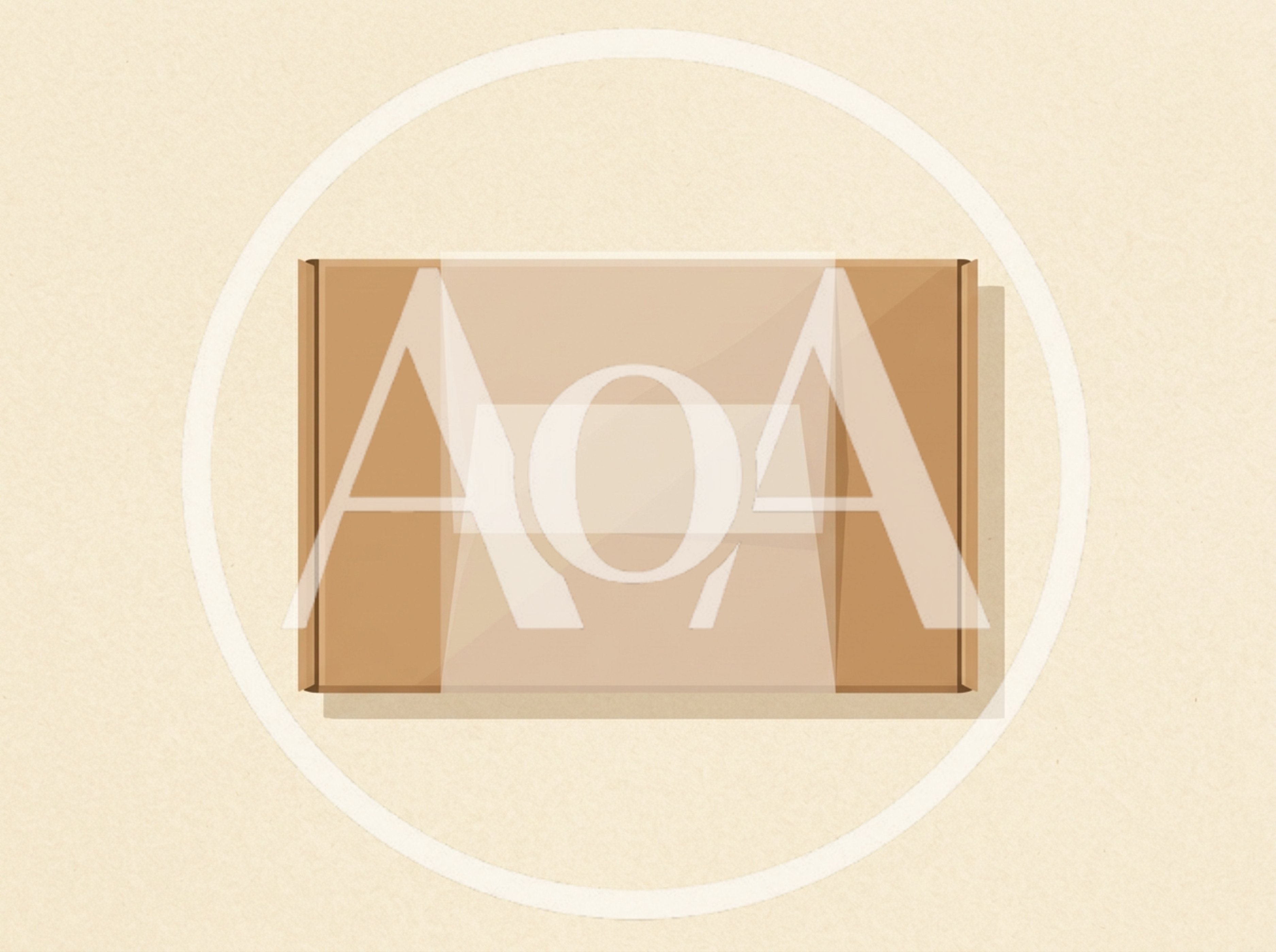 Top View Of A Cardboard Box With Transparent Sleeve