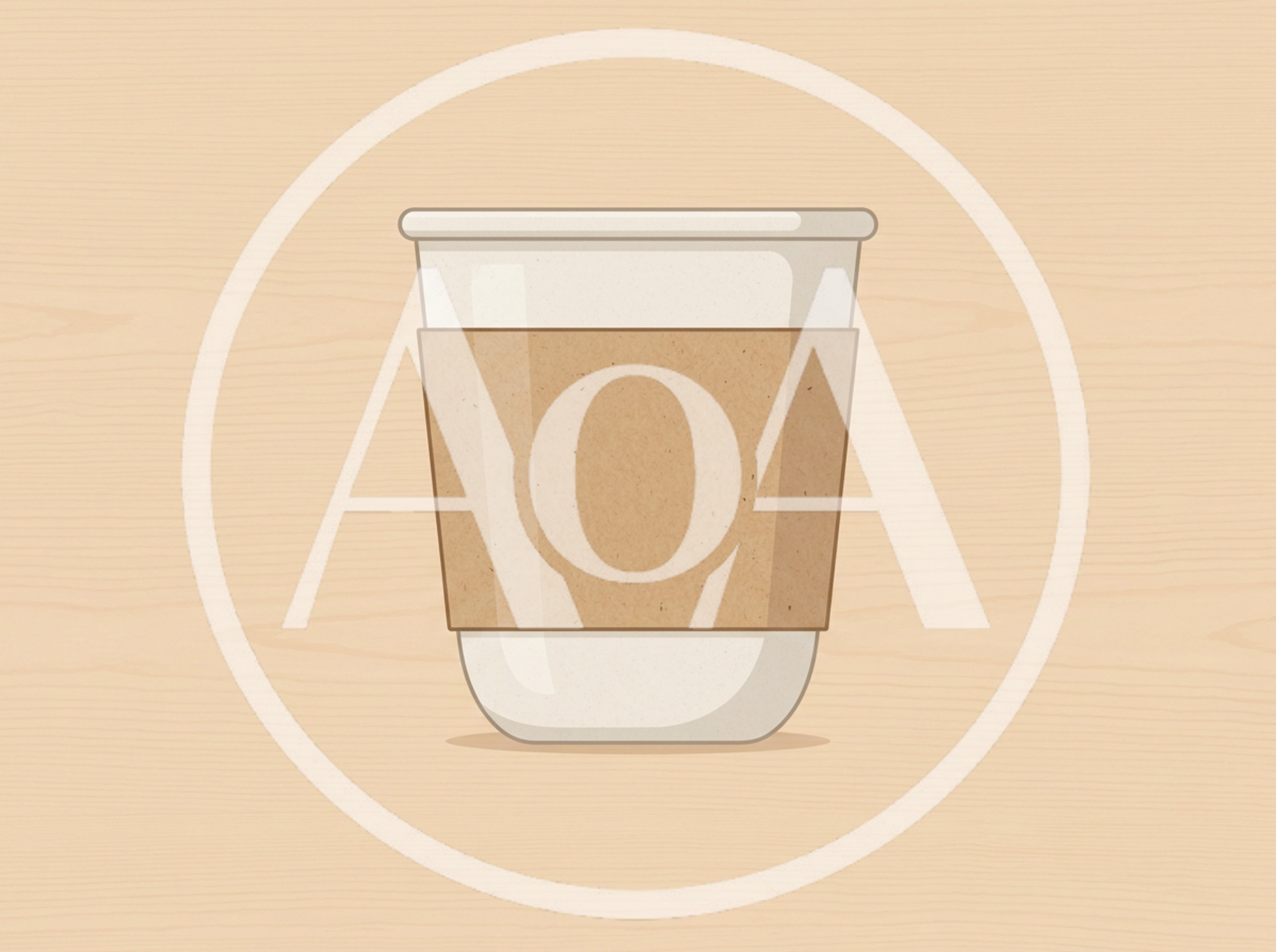 Minimalist Illustration Of A Disposable Coffee Cup