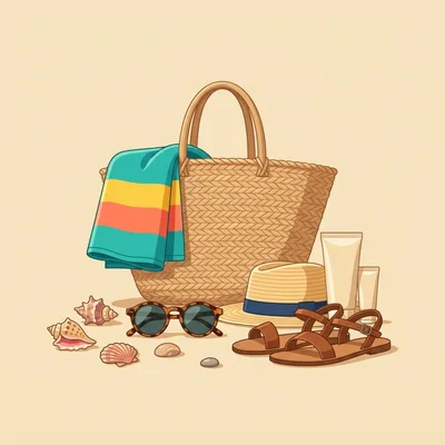 Summer Beach Vacation Accessories and Essentials