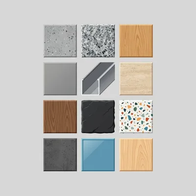 Collection of Various Architectural Material Texture Samples