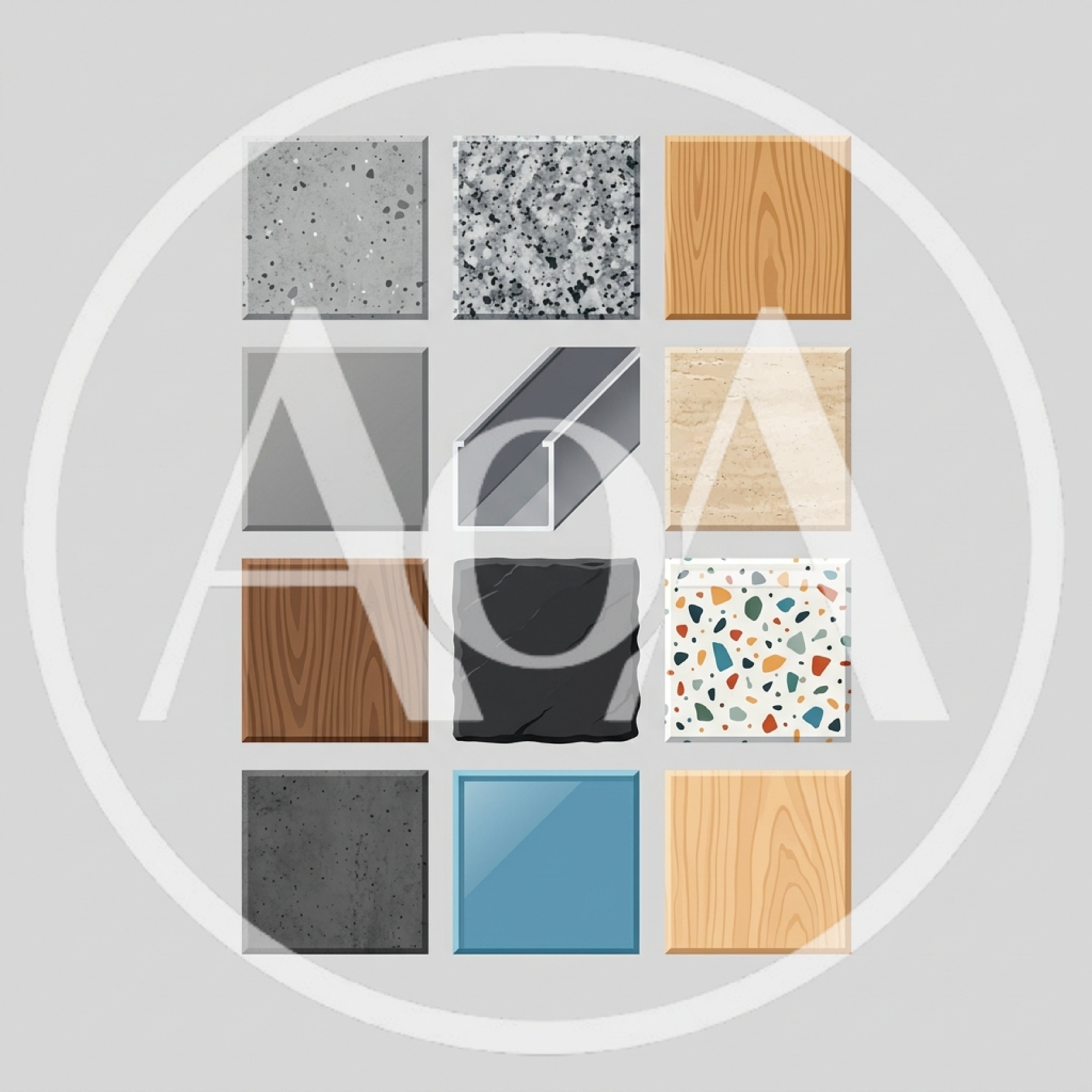 Collection of Various Architectural Material Texture Samples