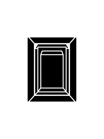 Minimalist Geometric Rectangular Tunnel Icon