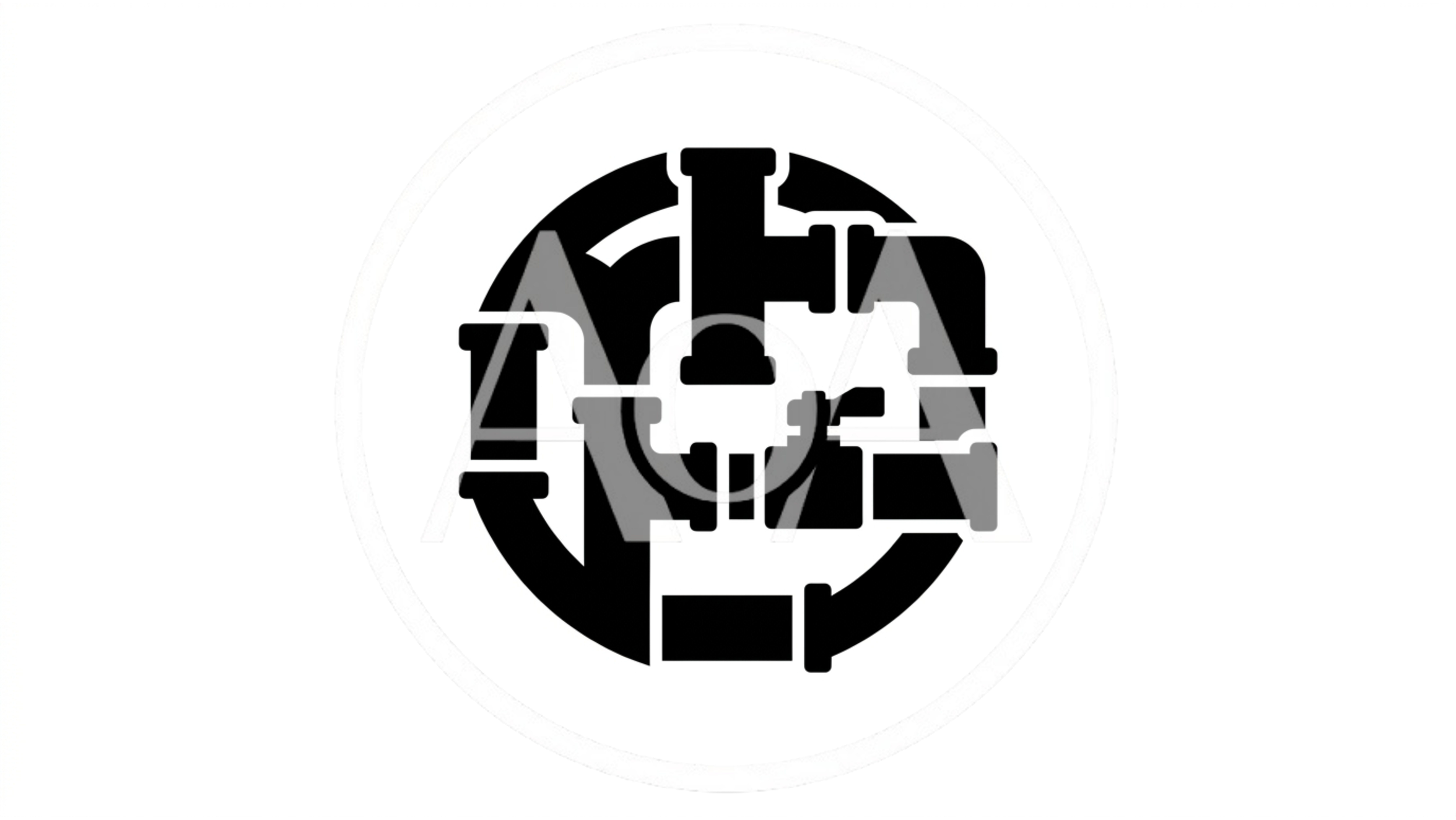 Black Pipe Plumbing System Icon On White Background