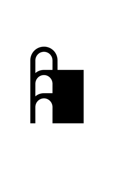 Minimalist Abstract Logo Design Featuring Arched Structure