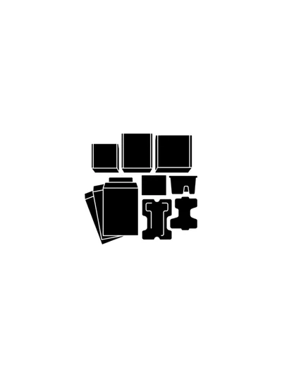 Set Of Various Packaging Boxes And Containers