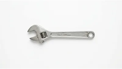 Adjustable Wrench Tool Isolated On White Background