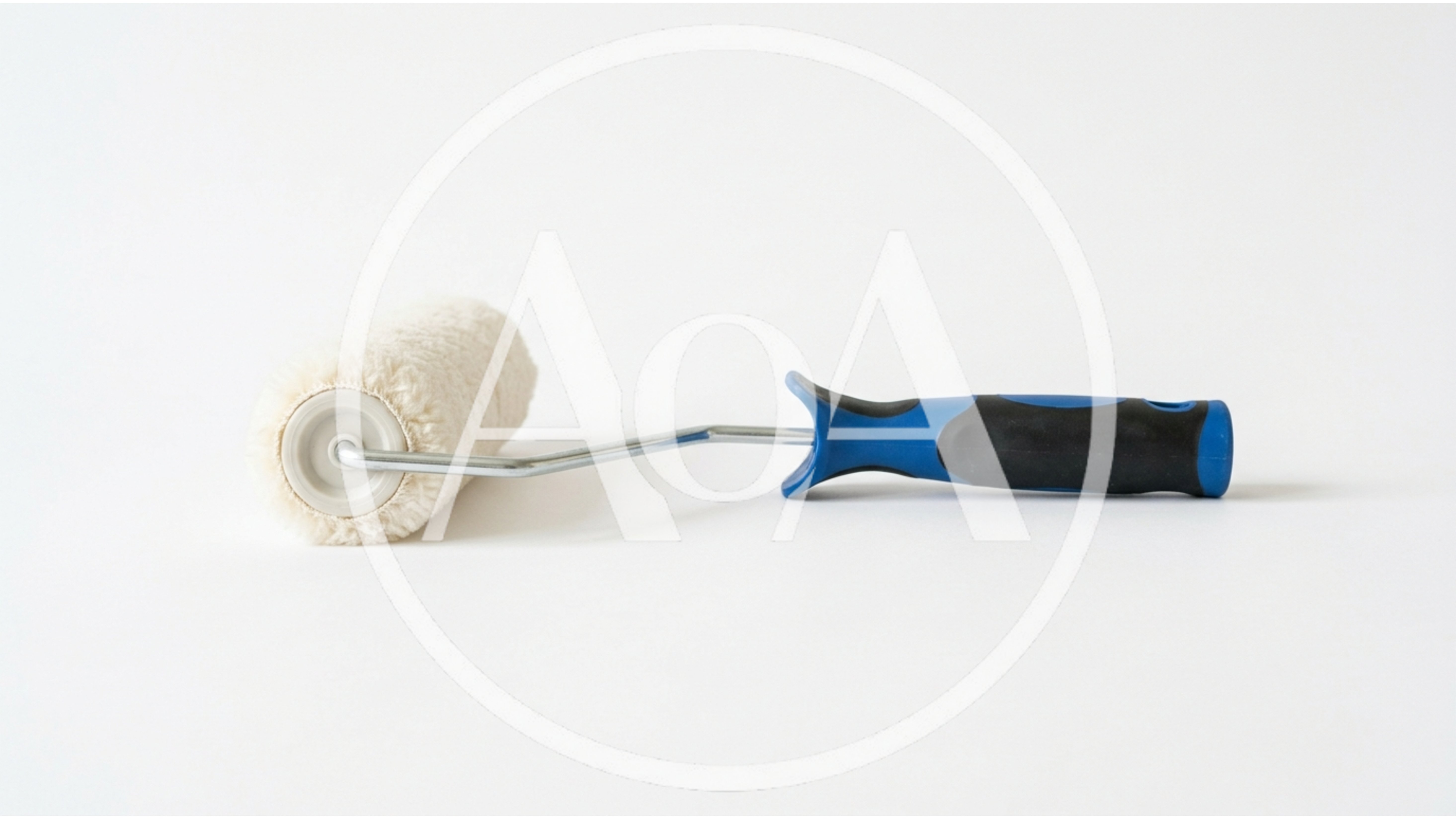 Paint Roller With Blue And Black Handle