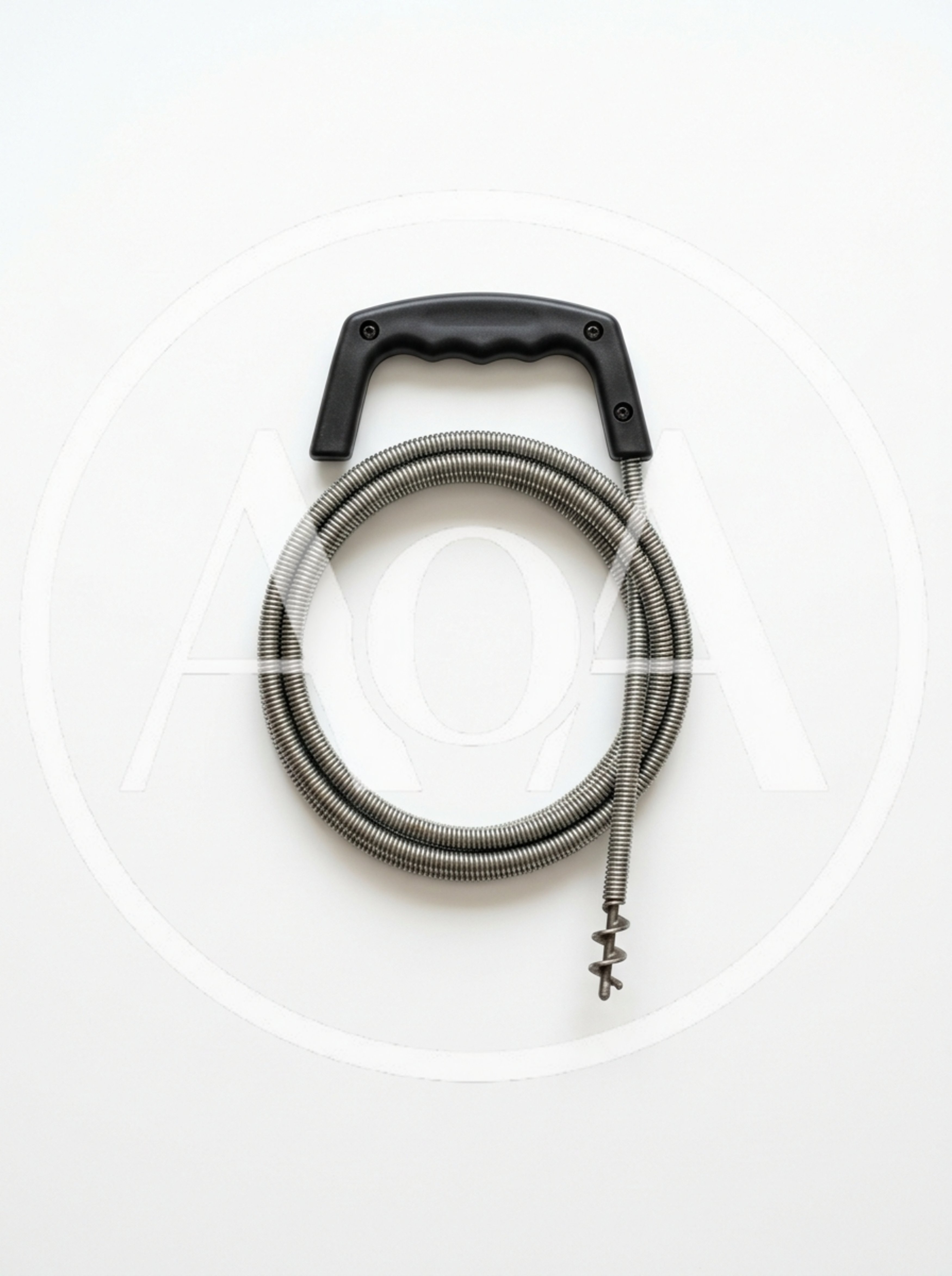 Plumbing Drain Snake Tool With Black Handle