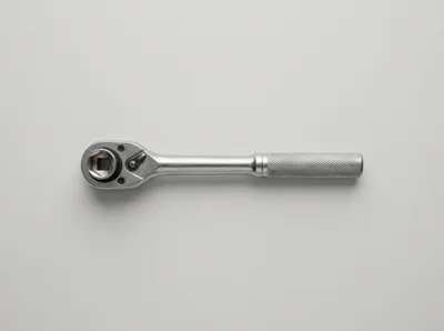 Silver Metal Ratchet Wrench Tool