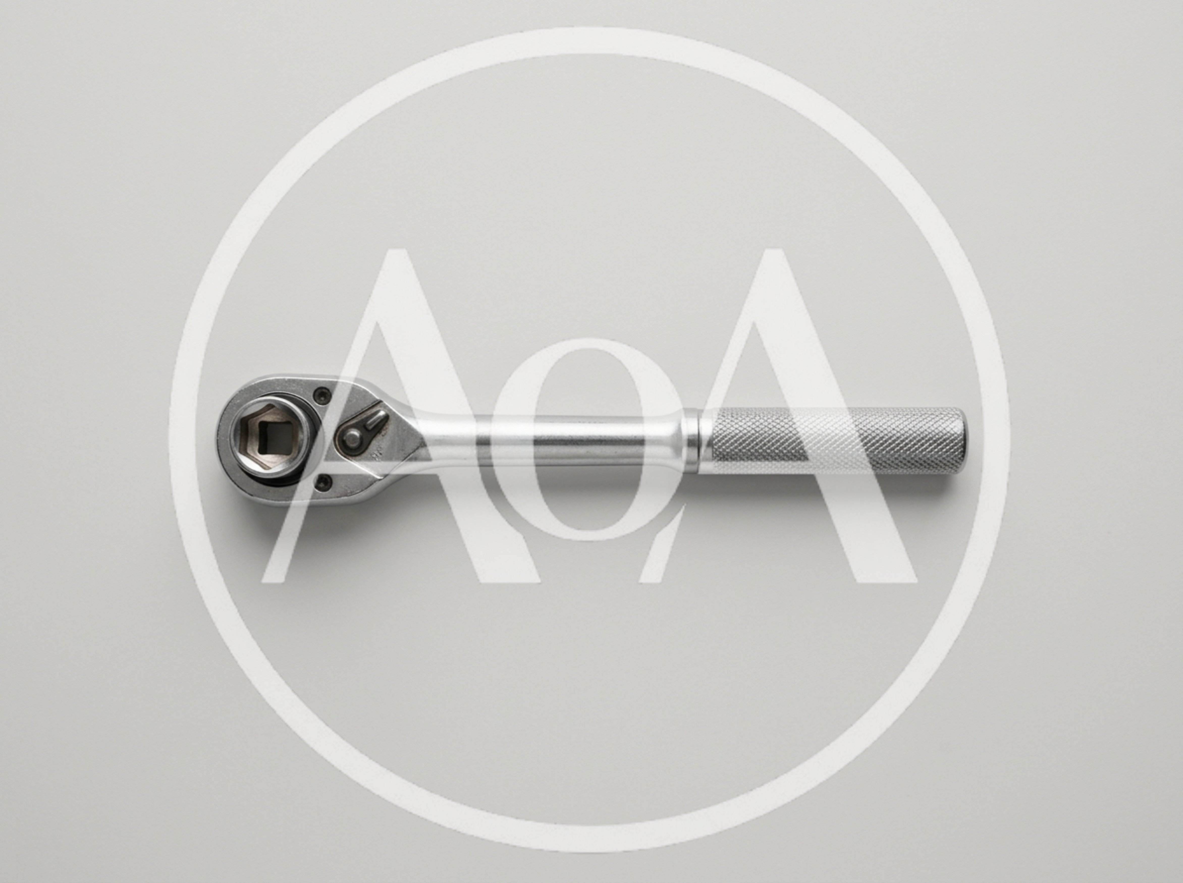 Silver Metal Ratchet Wrench Tool
