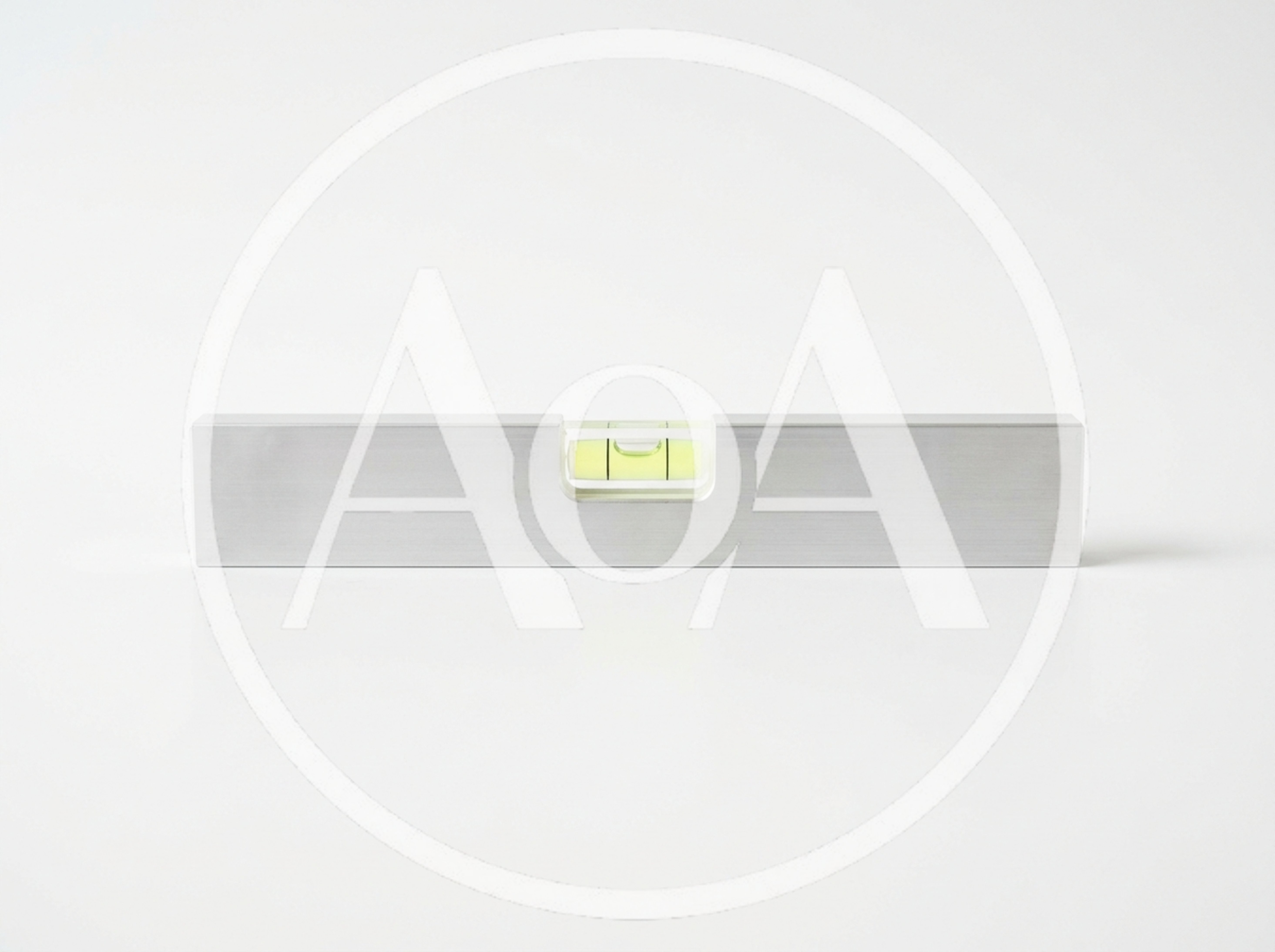 Metal Spirit Level Tool On White Background