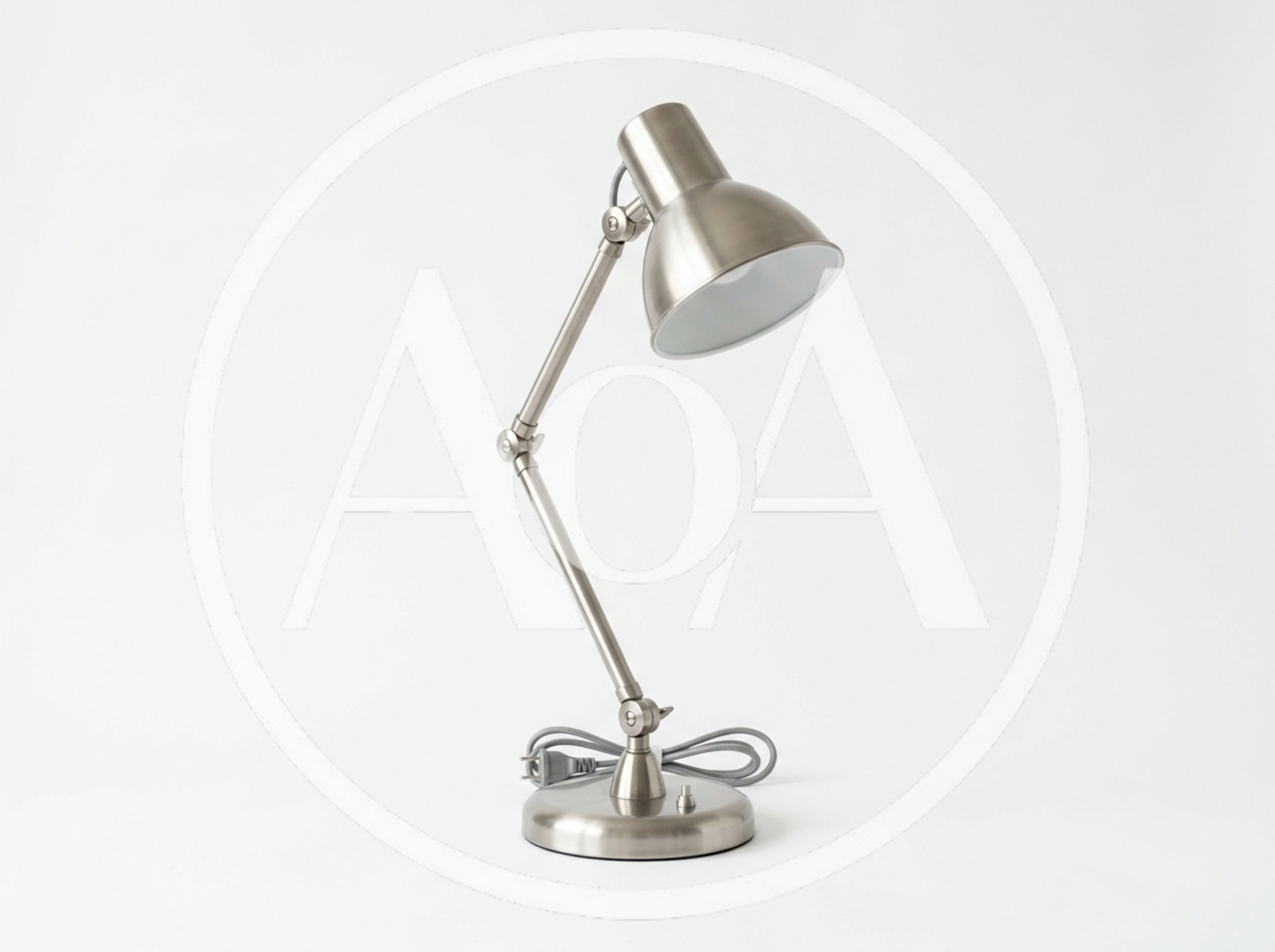 Modern Brushed Metal Adjustable Desk Lamp