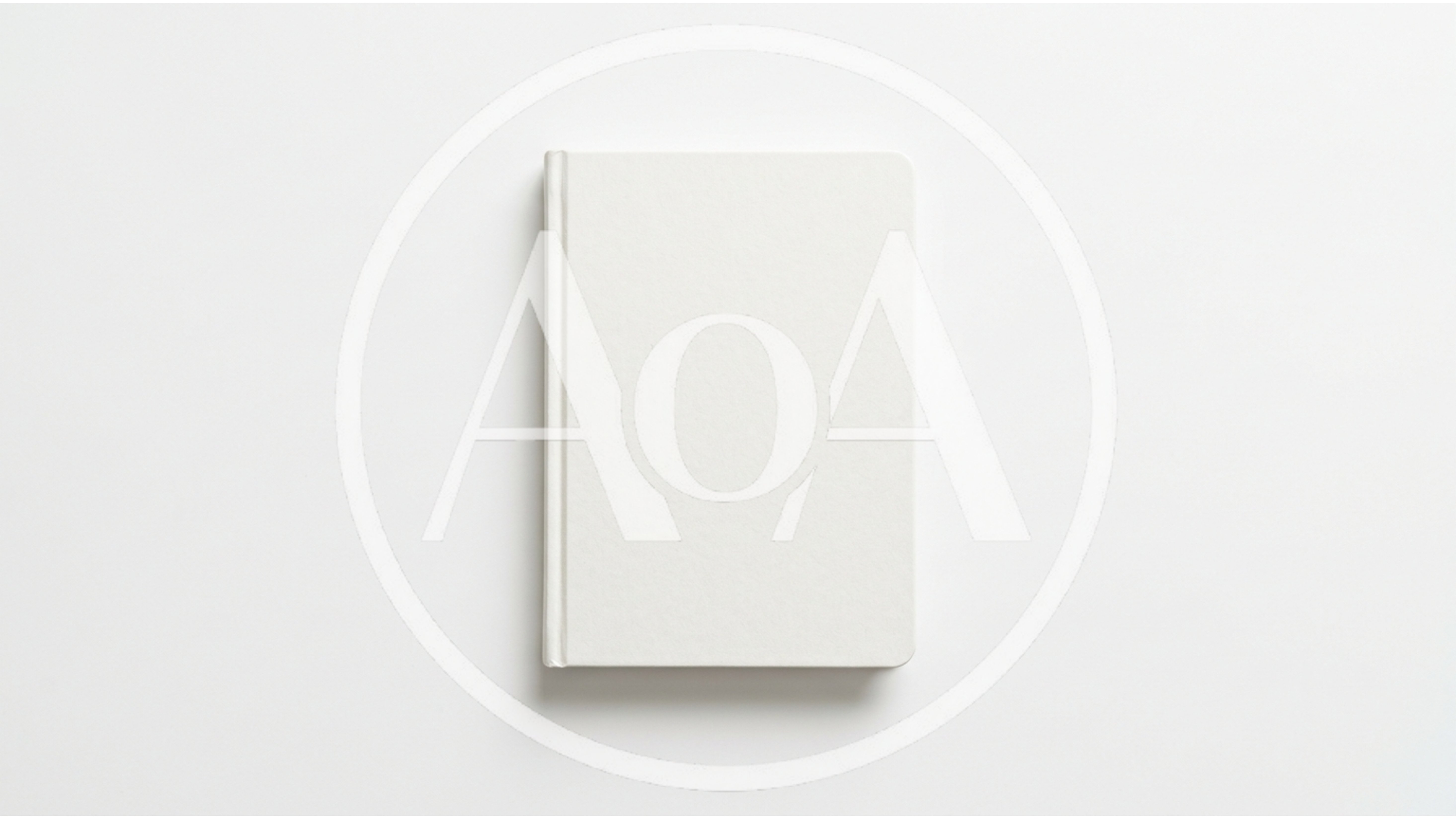 Blank White Notebook On A Plain White Background