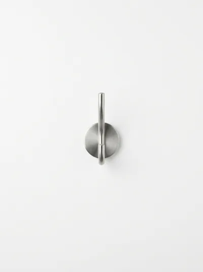 Minimalist Brushed Metal Wall Hook
