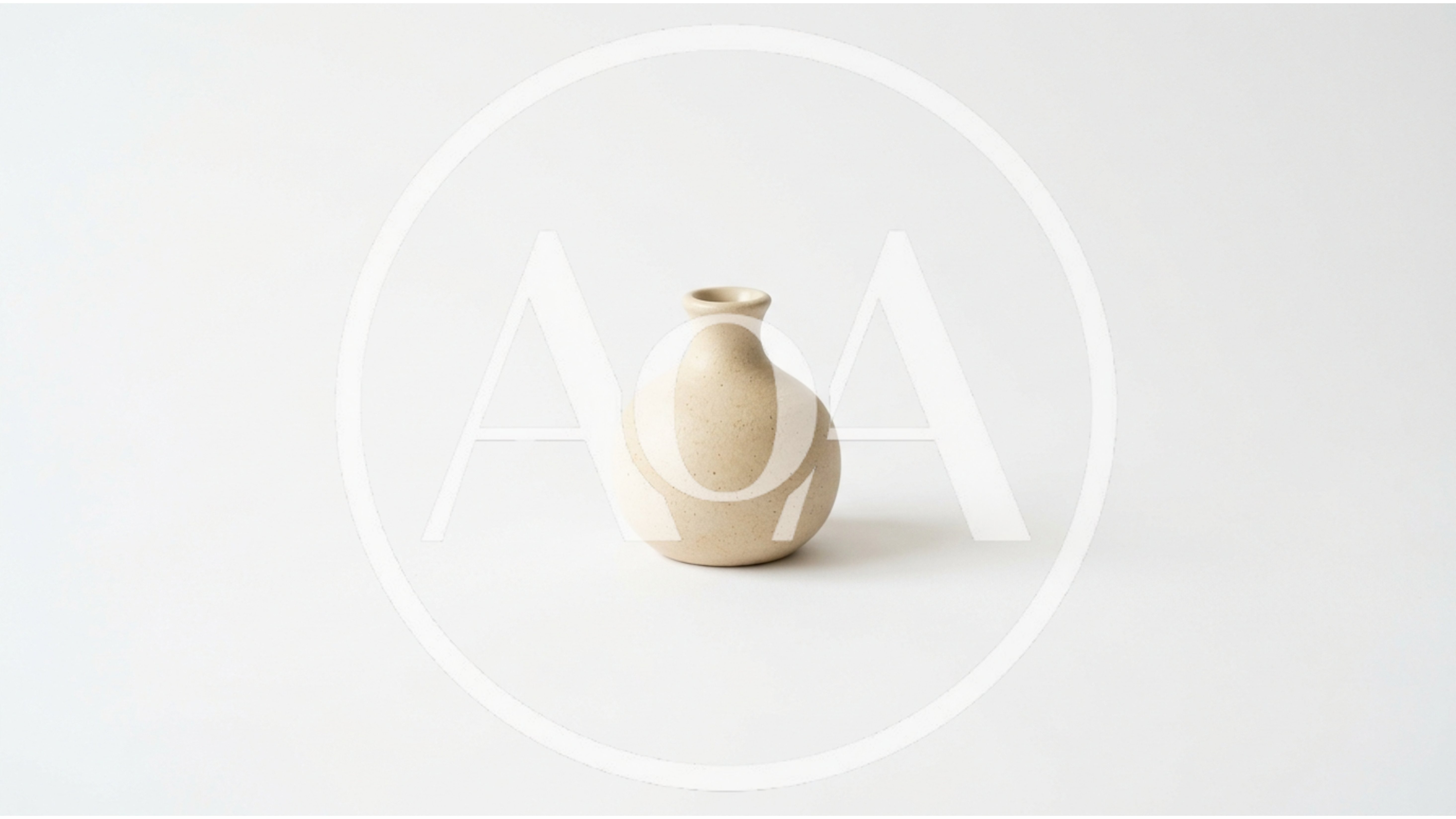 Minimalist Beige Ceramic Bud Vase