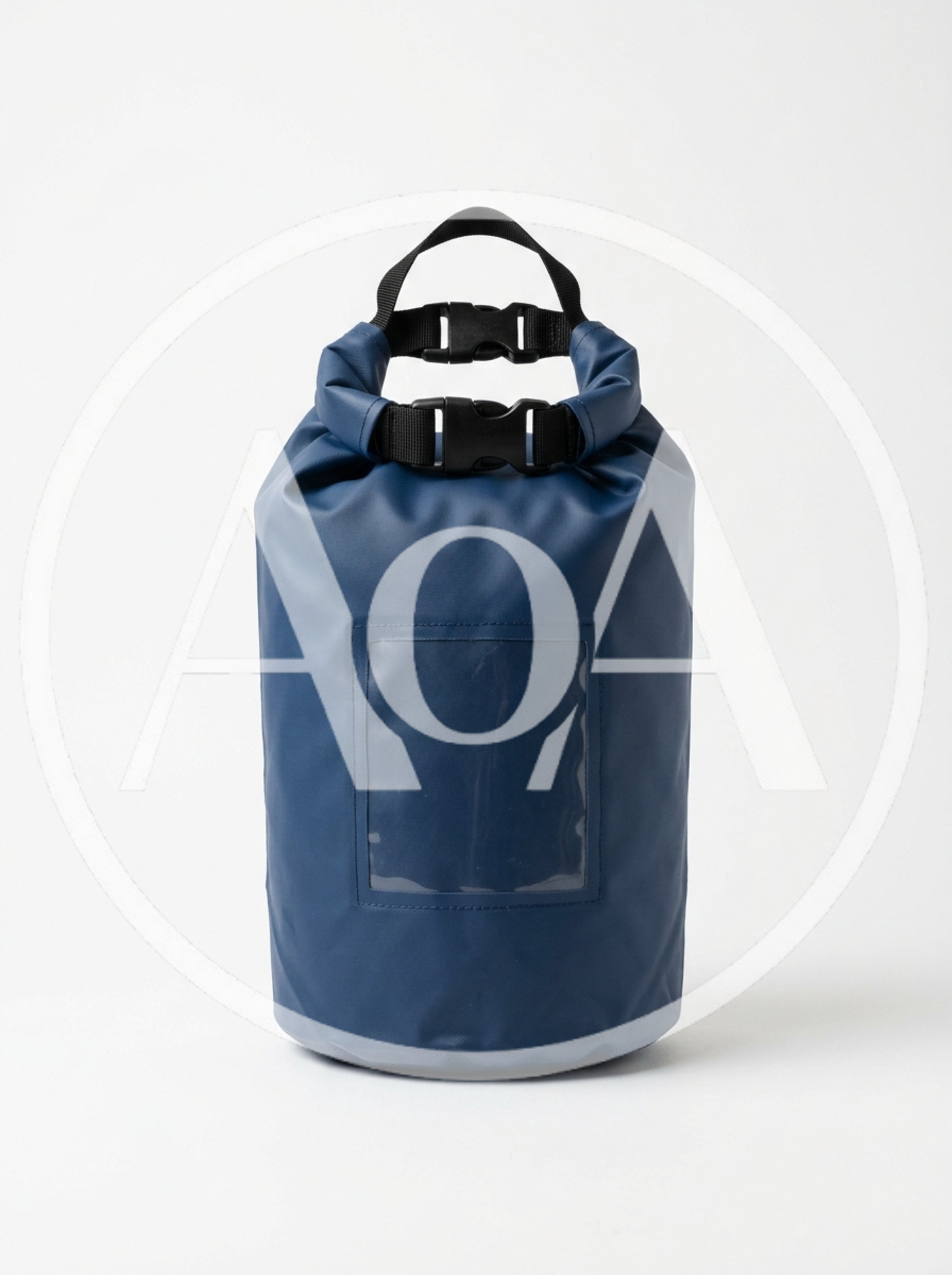 Blue Waterproof Dry Bag With Clear Window