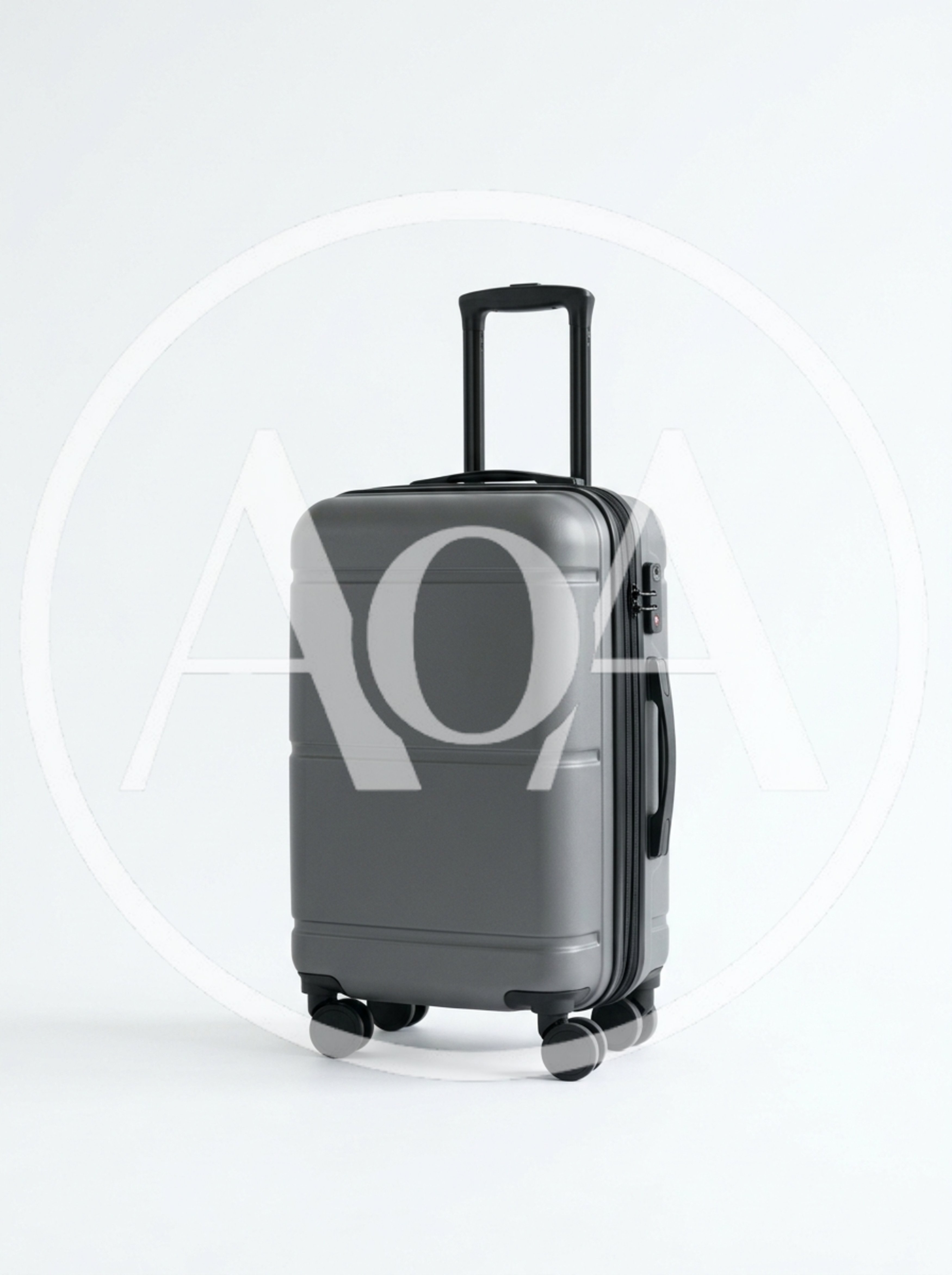 Grey Hard Shell Carry On Suitcase