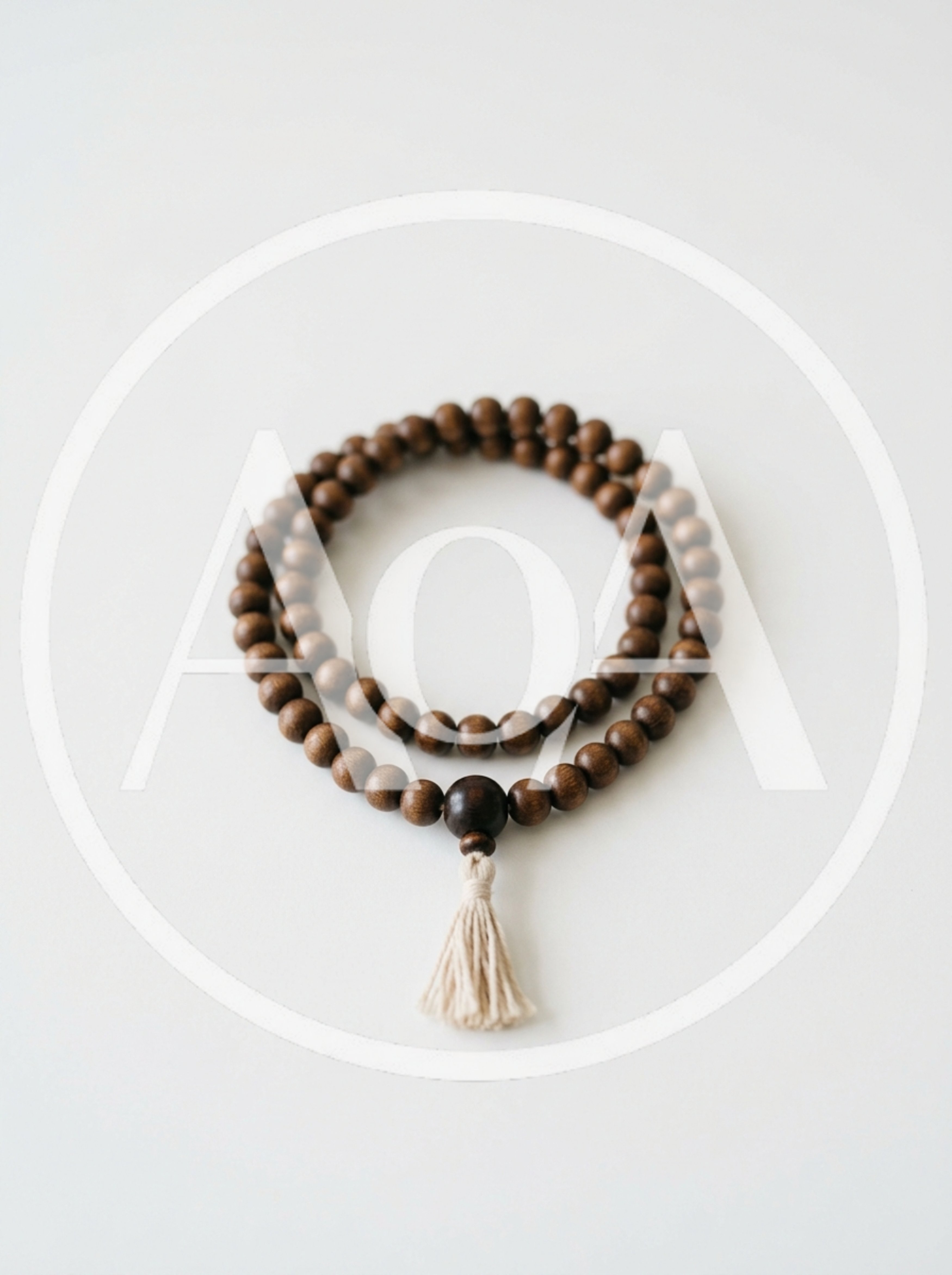 Wooden Mala Prayer Beads With Tassel