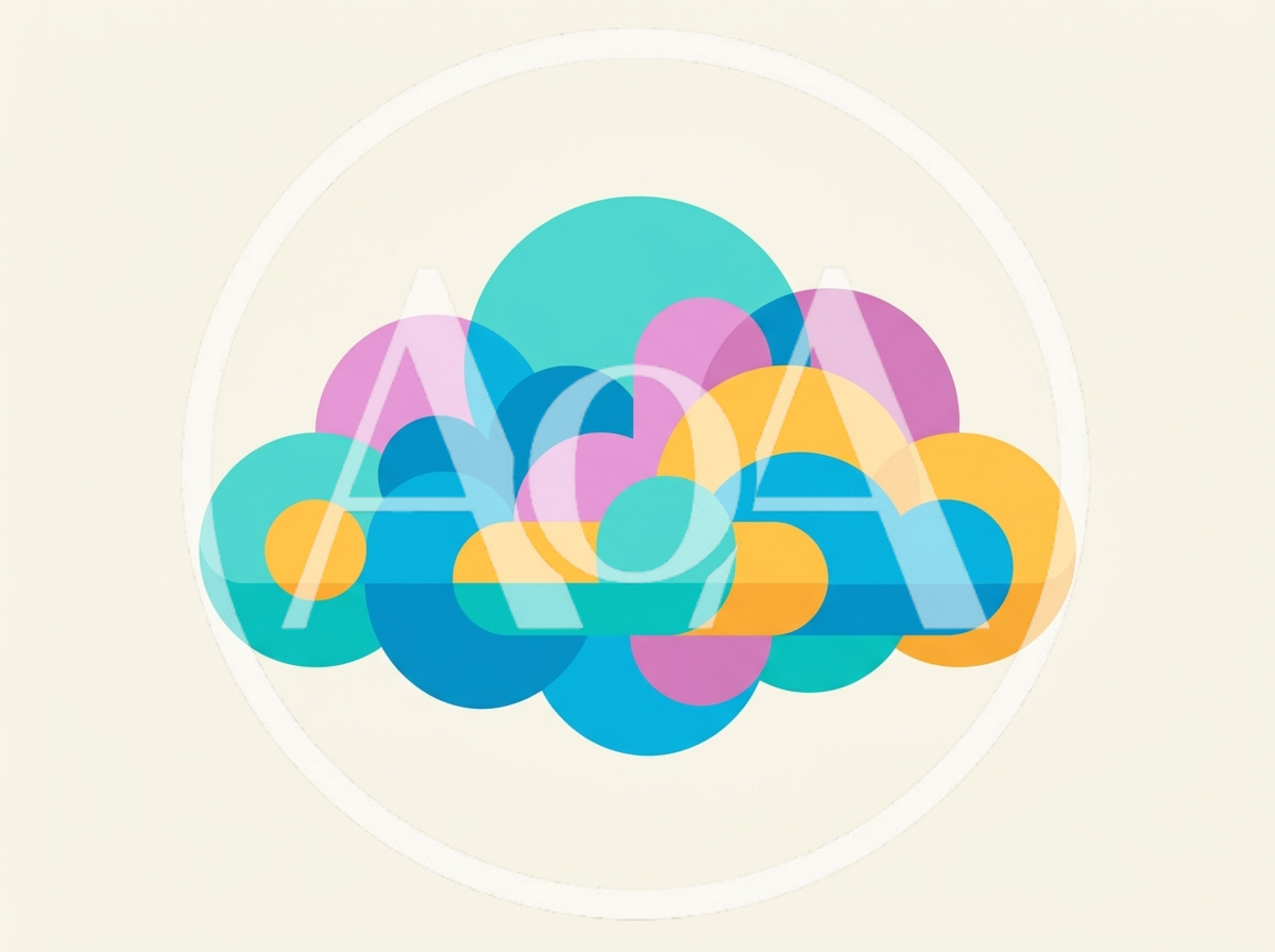 Abstract Colorful Cloud Graphic Design Illustration