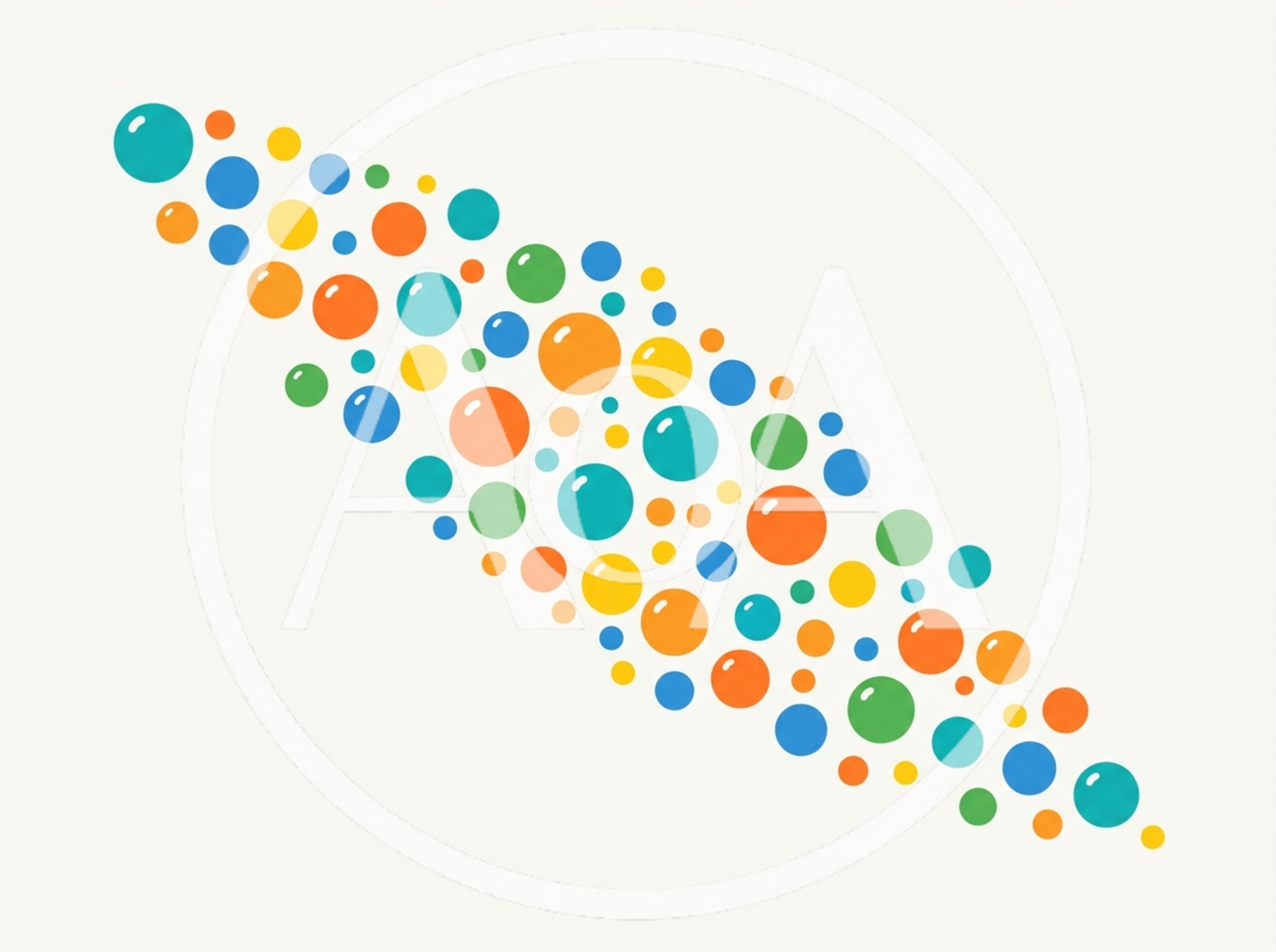 Abstract Pattern Of Colorful Floating Bubbles