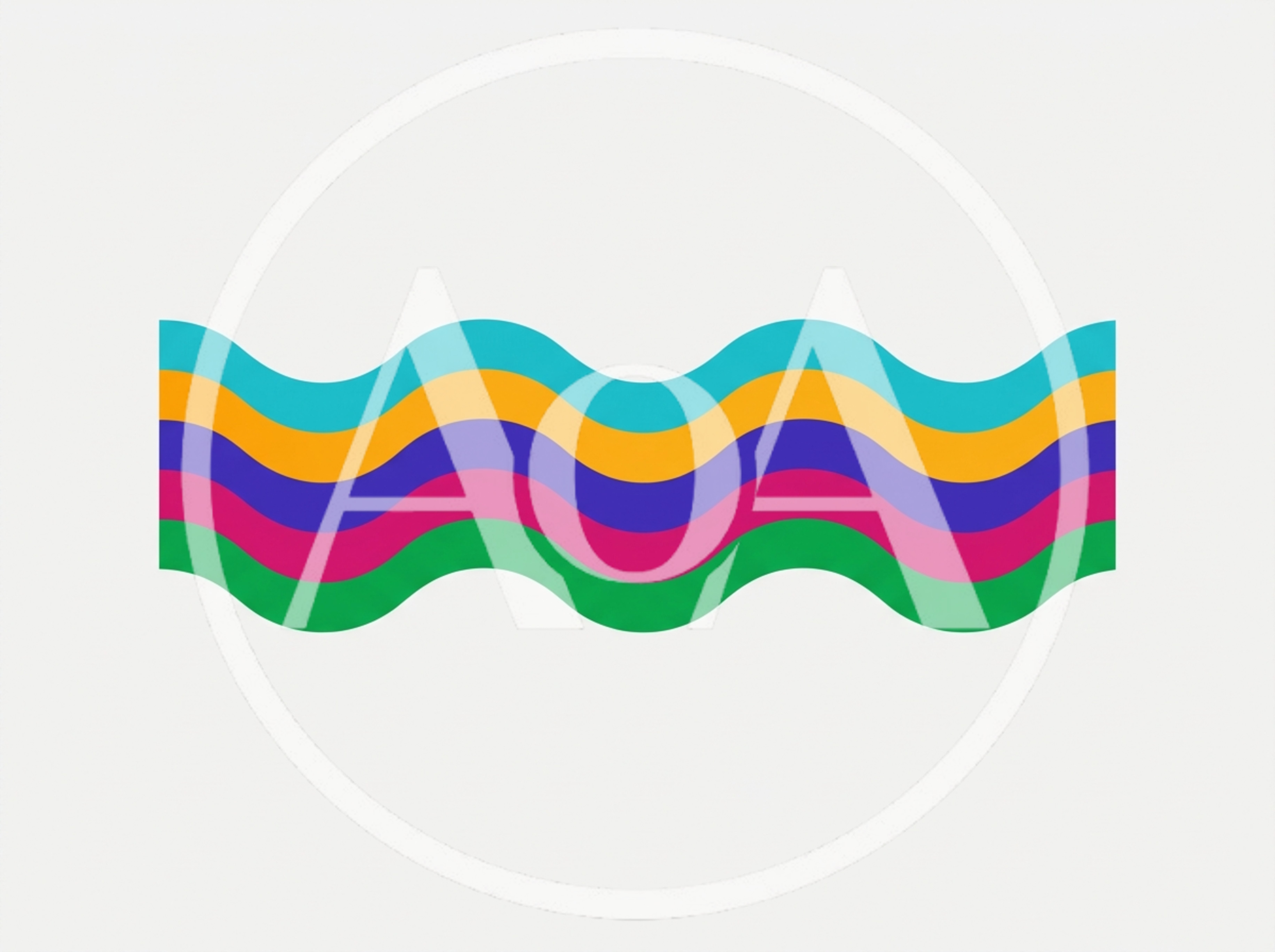Abstract Wavy Multicolored Stripes Graphic Design