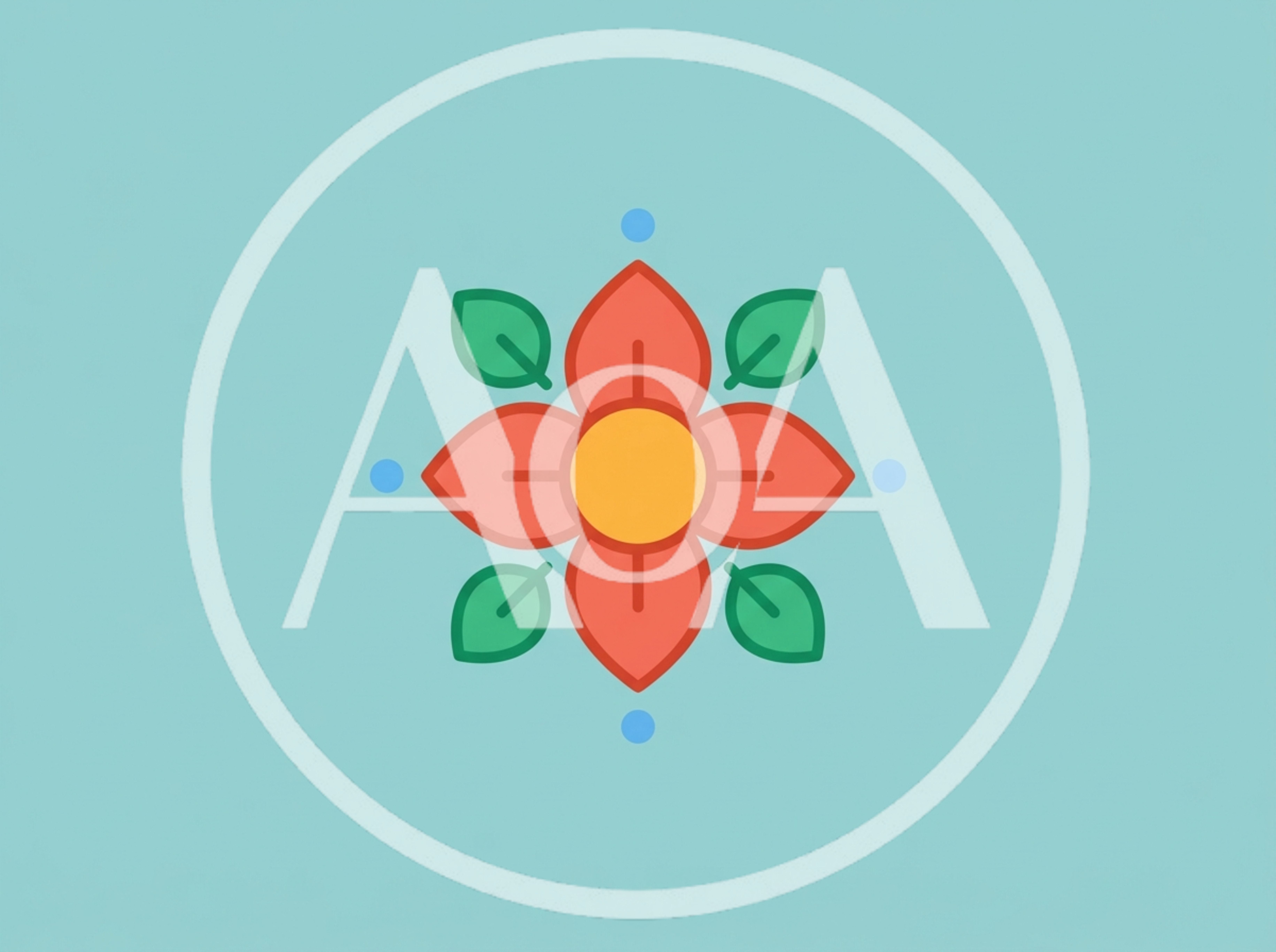 Minimalist Flat Vector Flower Icon Illustration