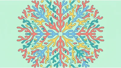 Abstract Coral Reef Pattern Motion Graphic