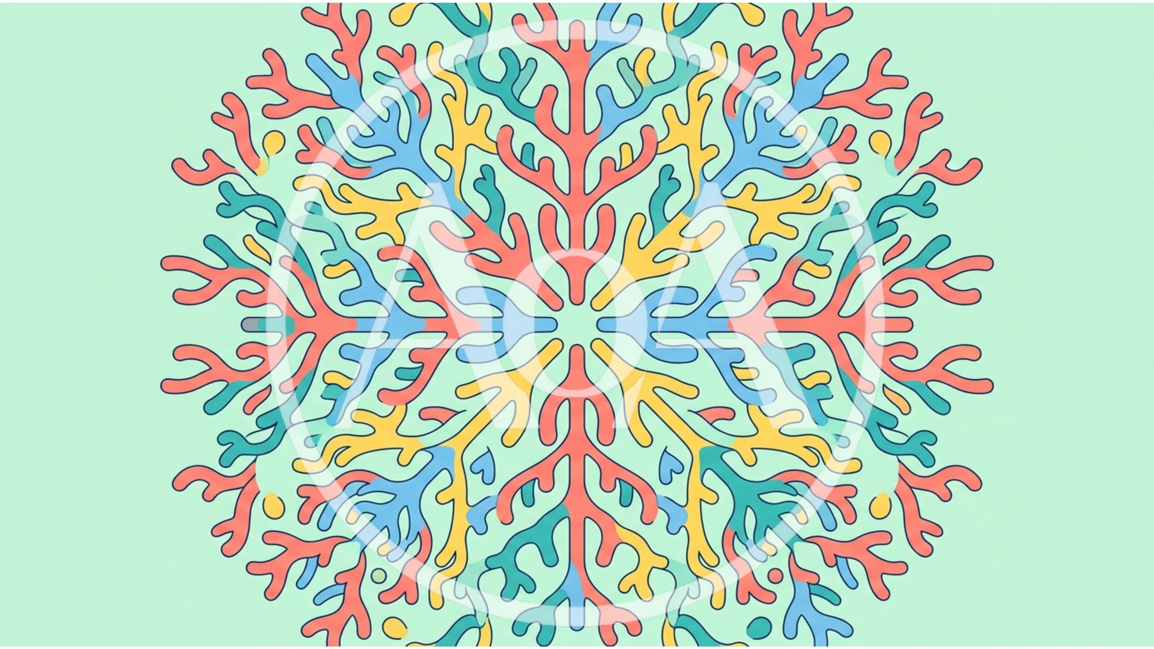 Abstract Coral Reef Pattern Motion Graphic