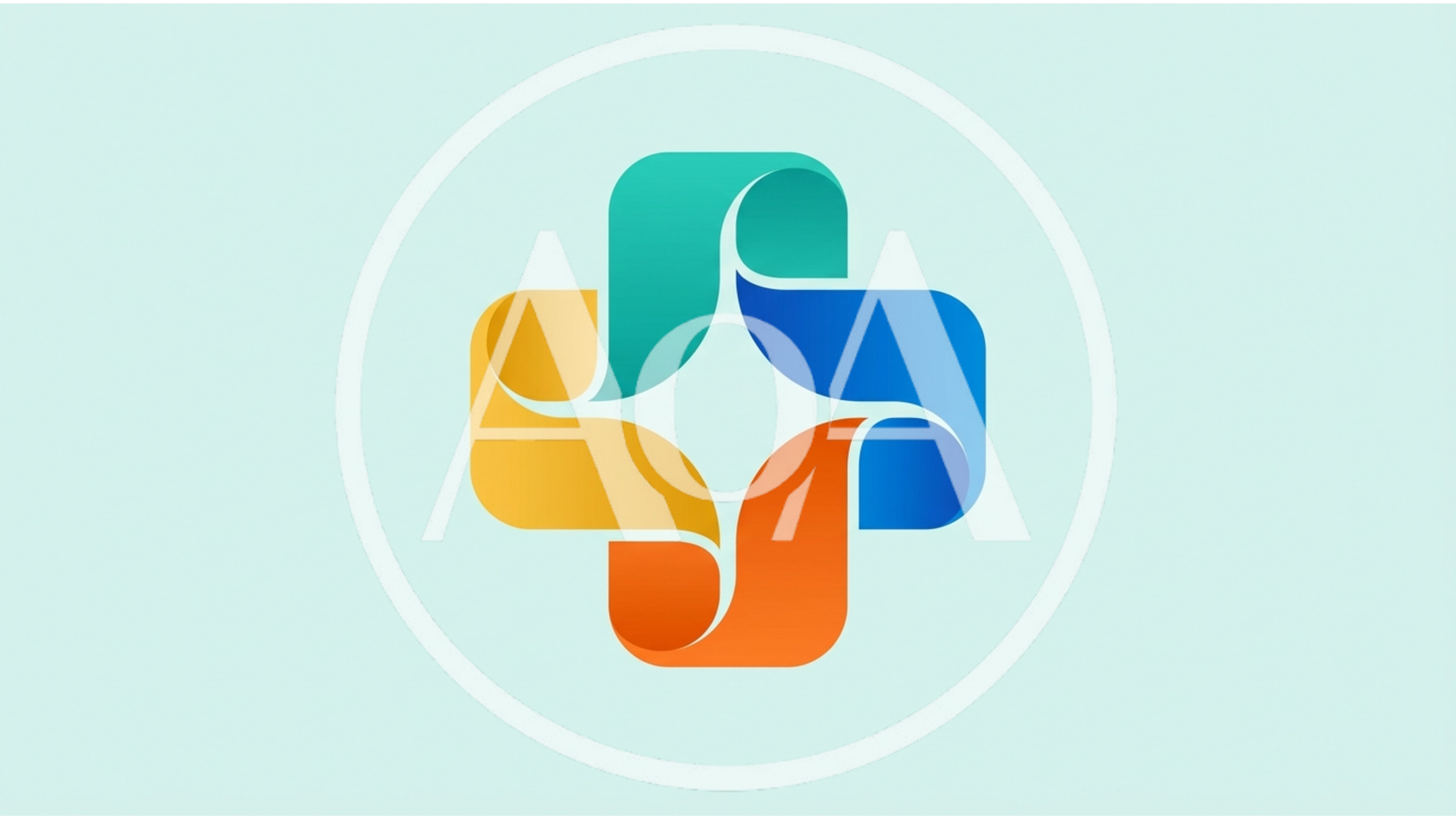 Abstract Colorful Medical Cross Logo Design