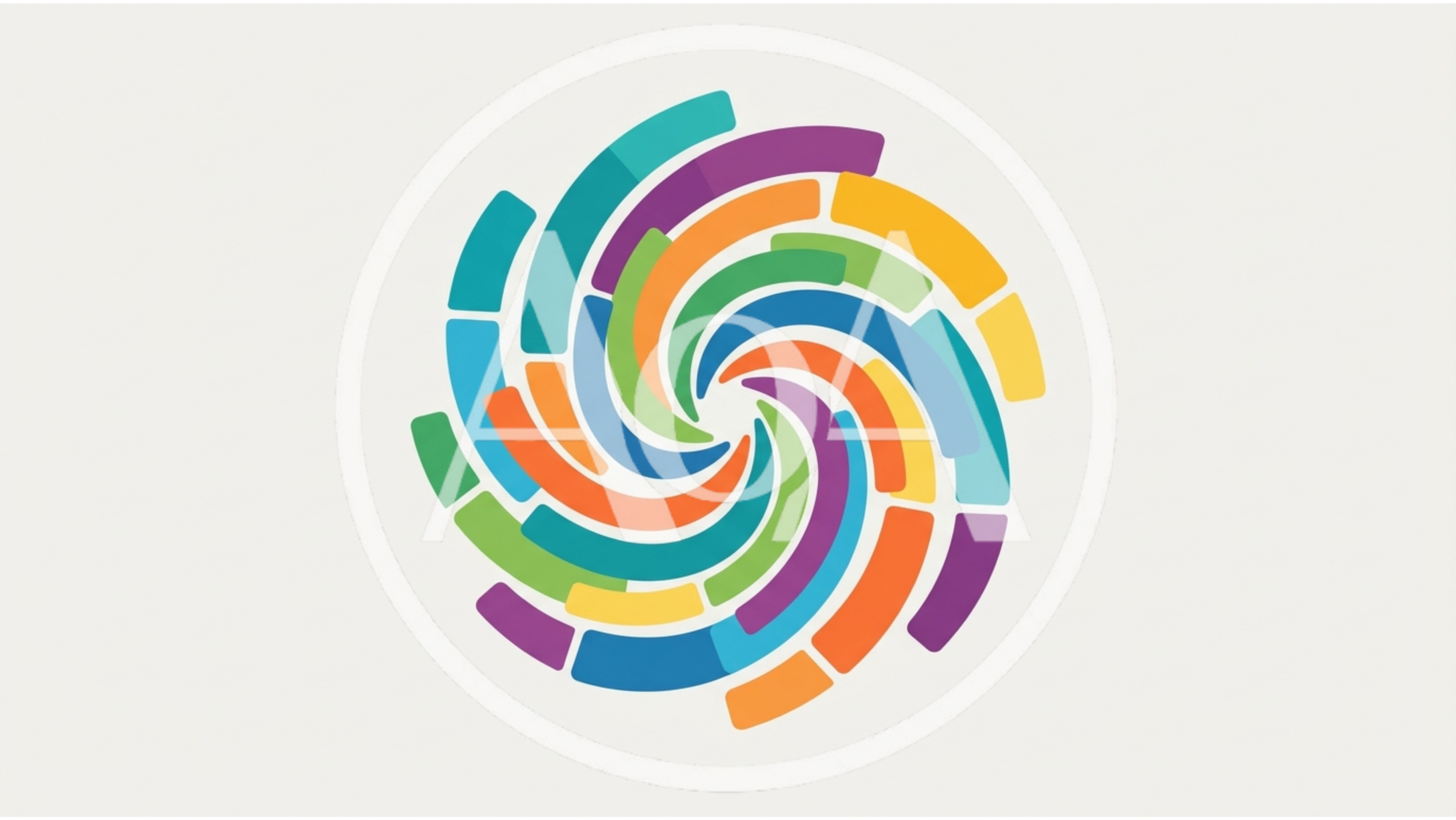 Abstract Colorful Spiral Graphic Design Element