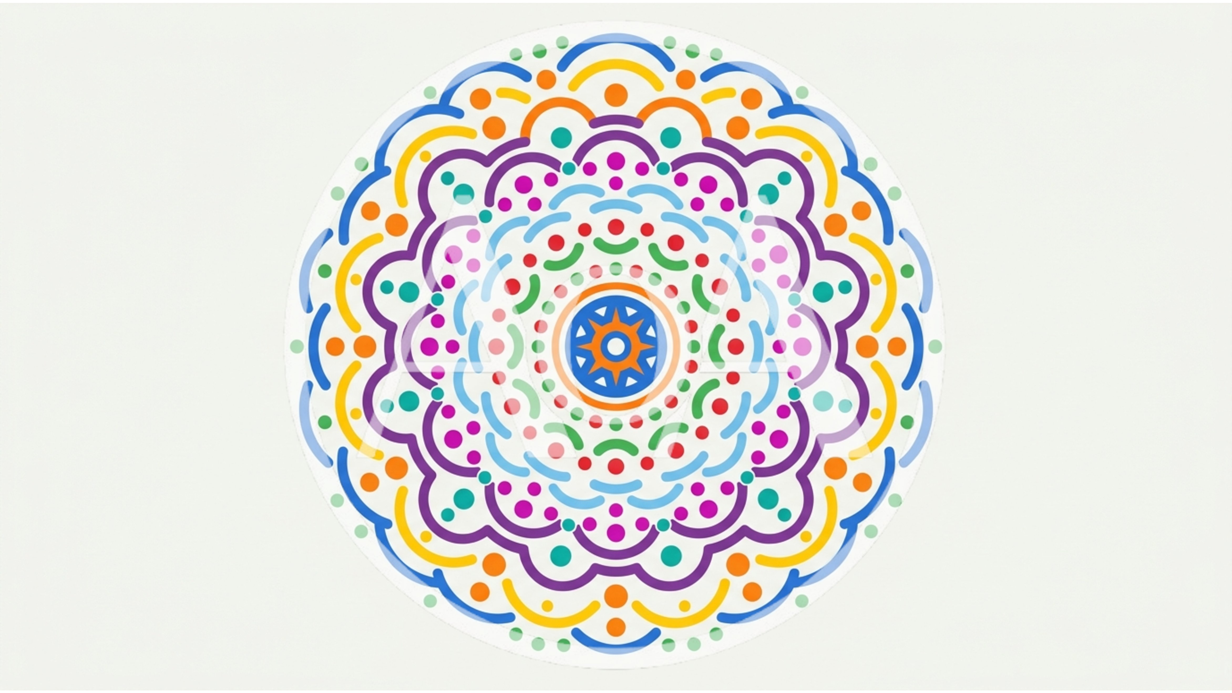 Colorful Geometric Mandala Pattern Animation