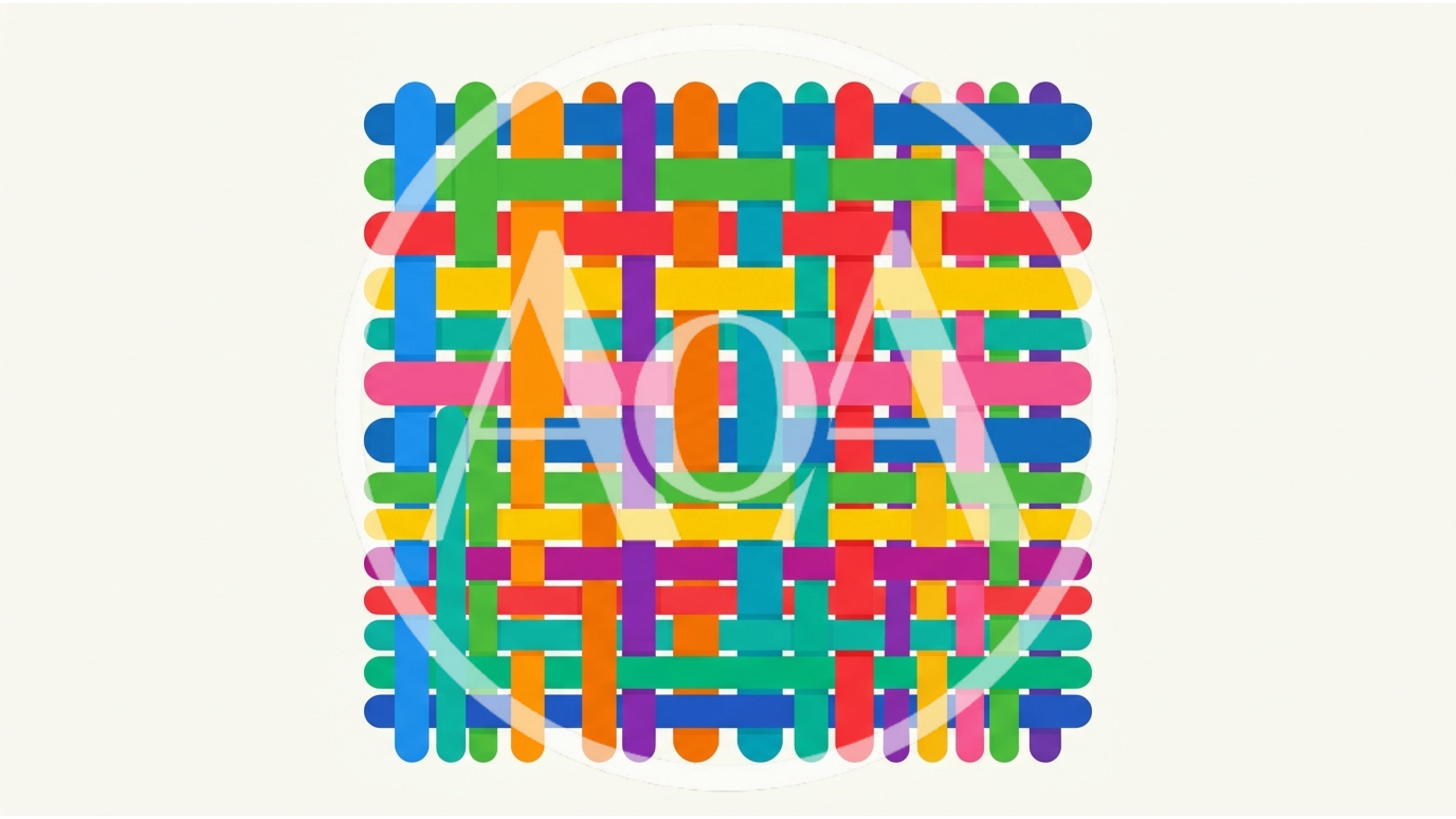 Colorful Woven Popsicle Stick Pattern Background