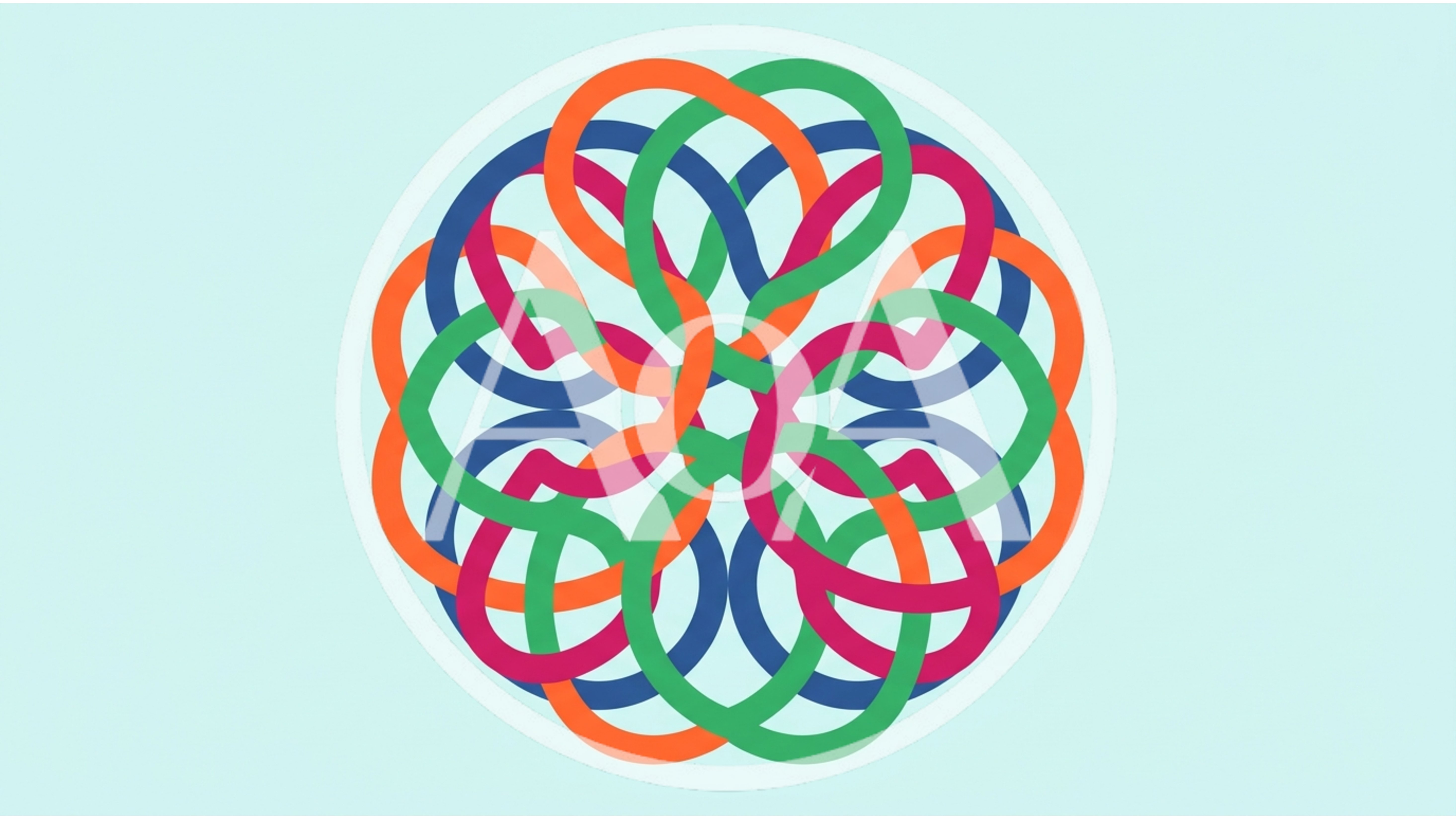 Abstract Geometric Interlocking Loop Pattern Animation