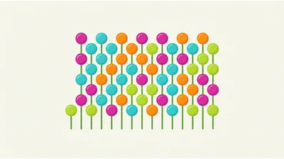 Abstract Pattern Of Colorful Floating Spheres