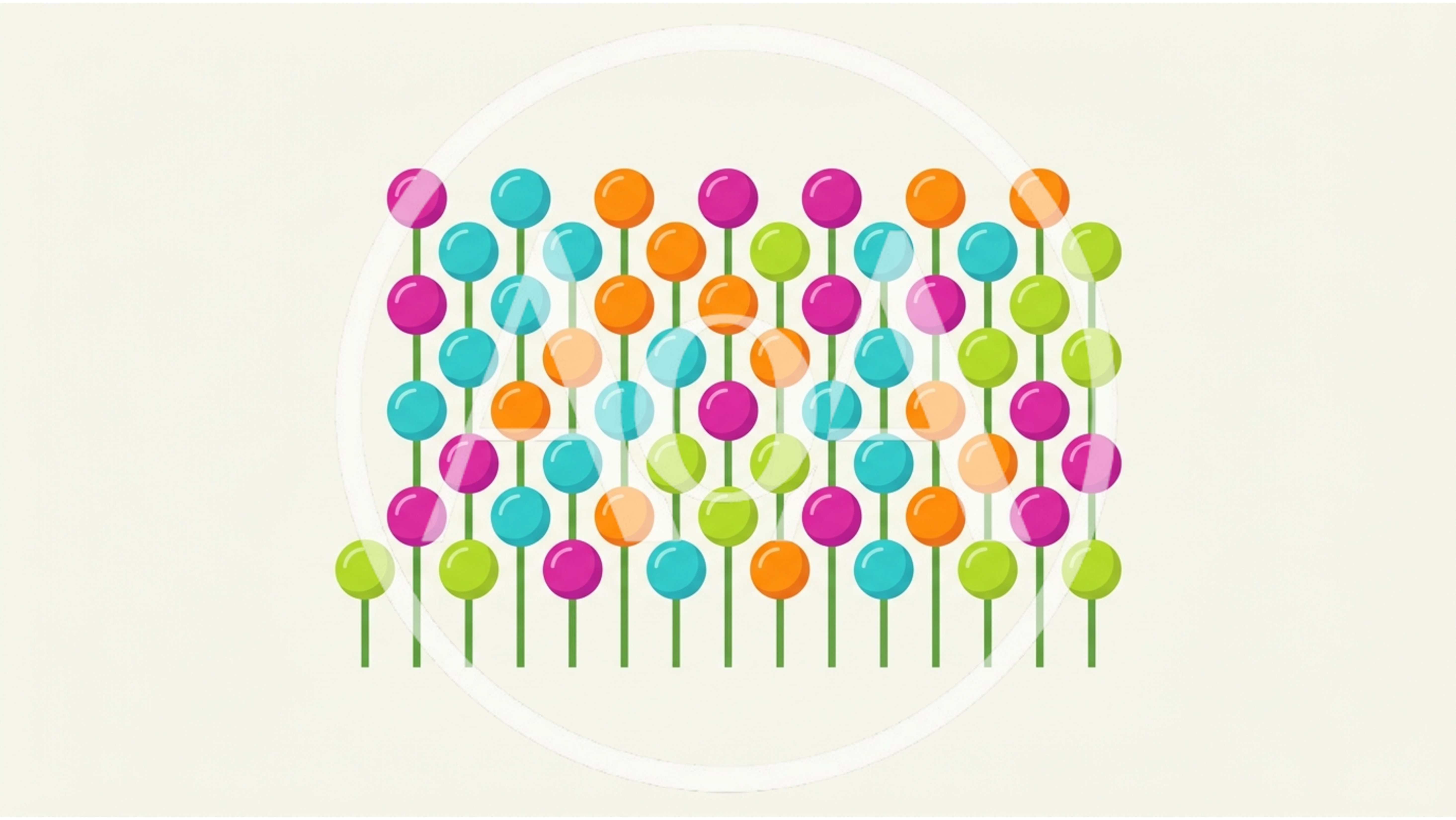 Abstract Pattern Of Colorful Floating Spheres