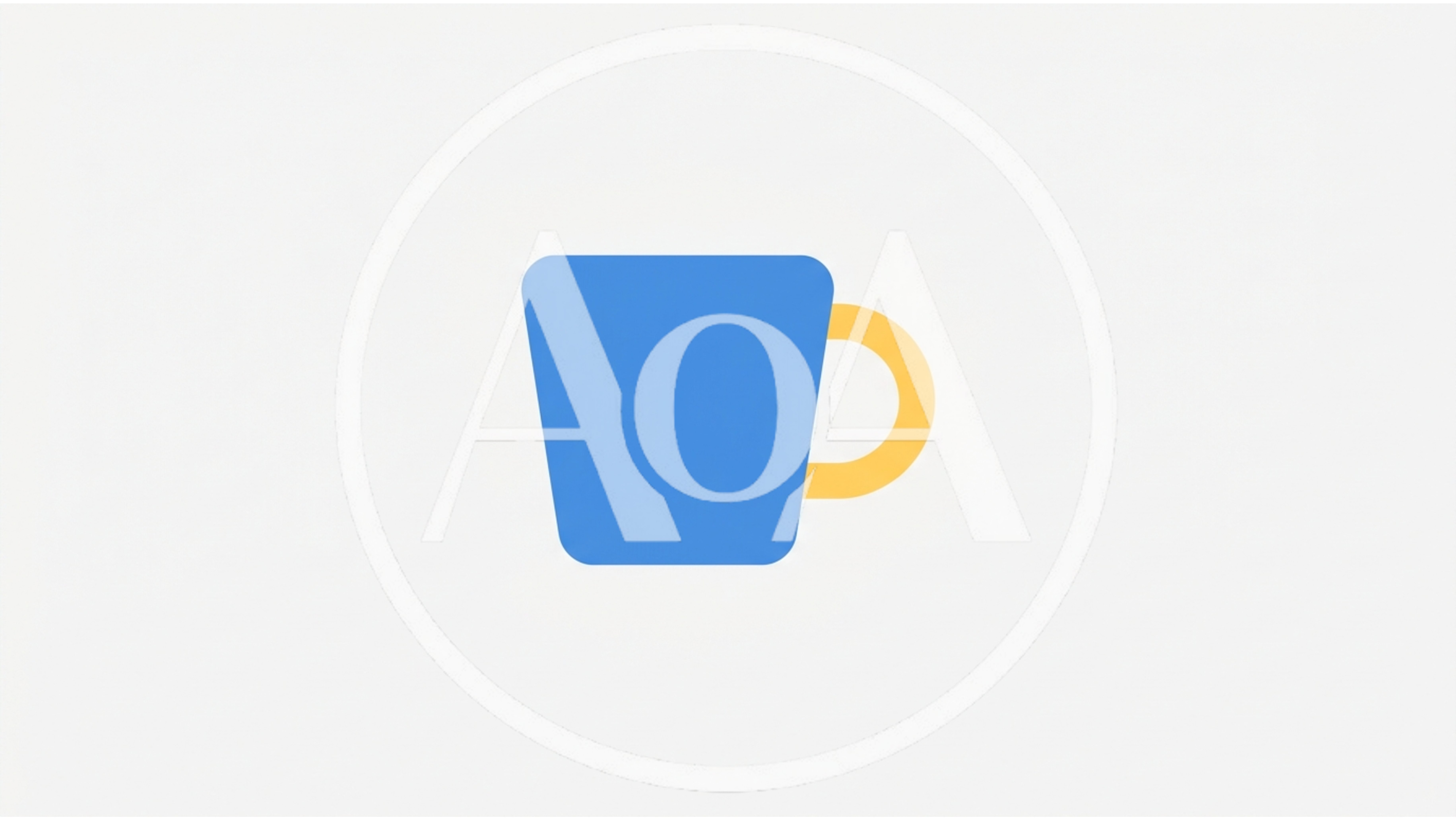 Minimalist Blue Coffee Mug Icon