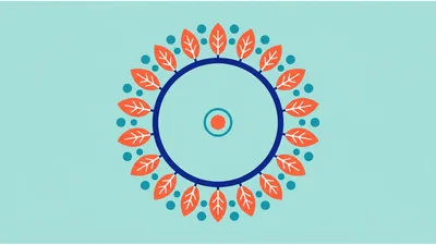 Animated Floral Mandala Pattern Motion Graphic