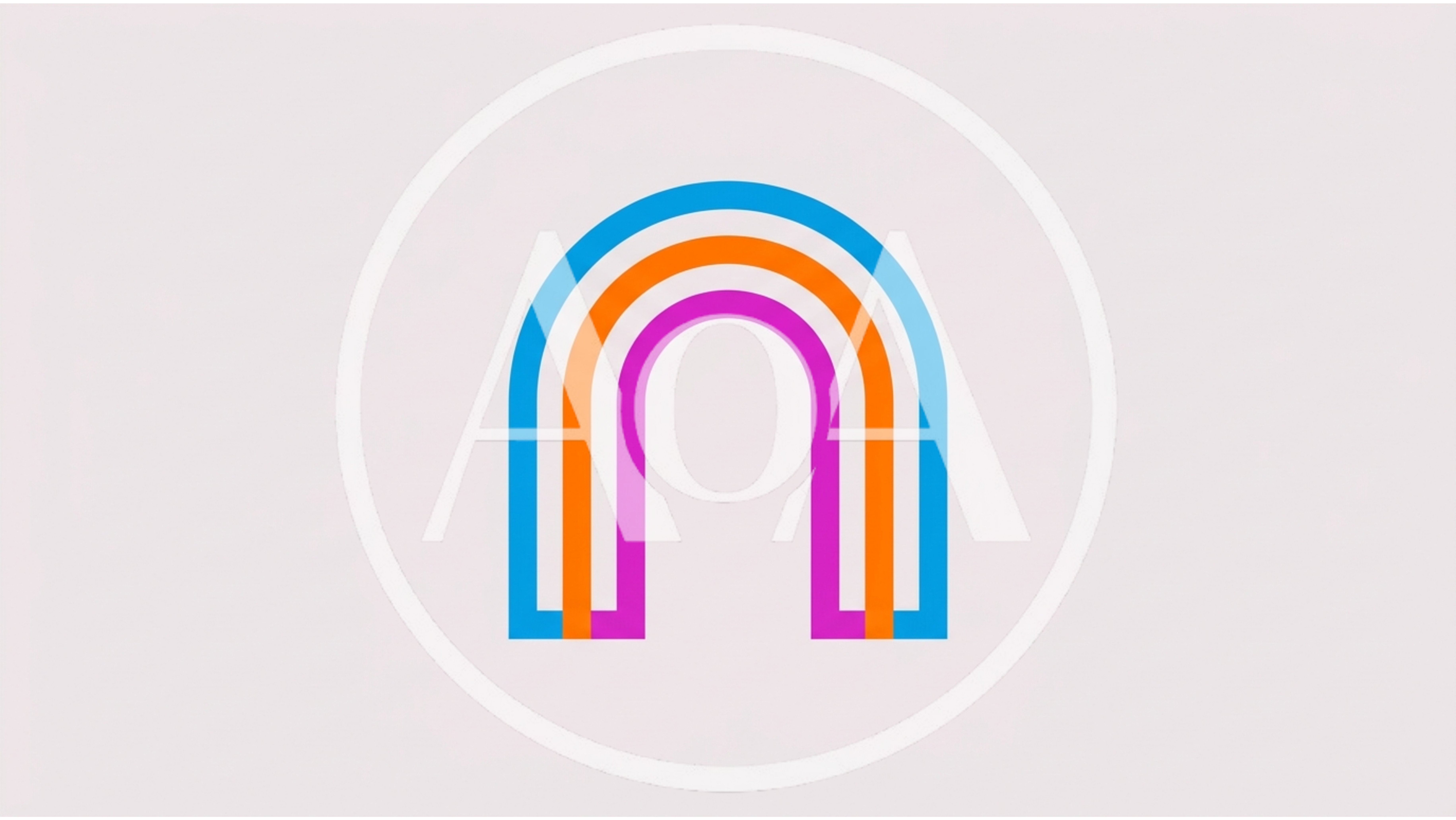 Minimalist Rainbow Arch Logo Design
