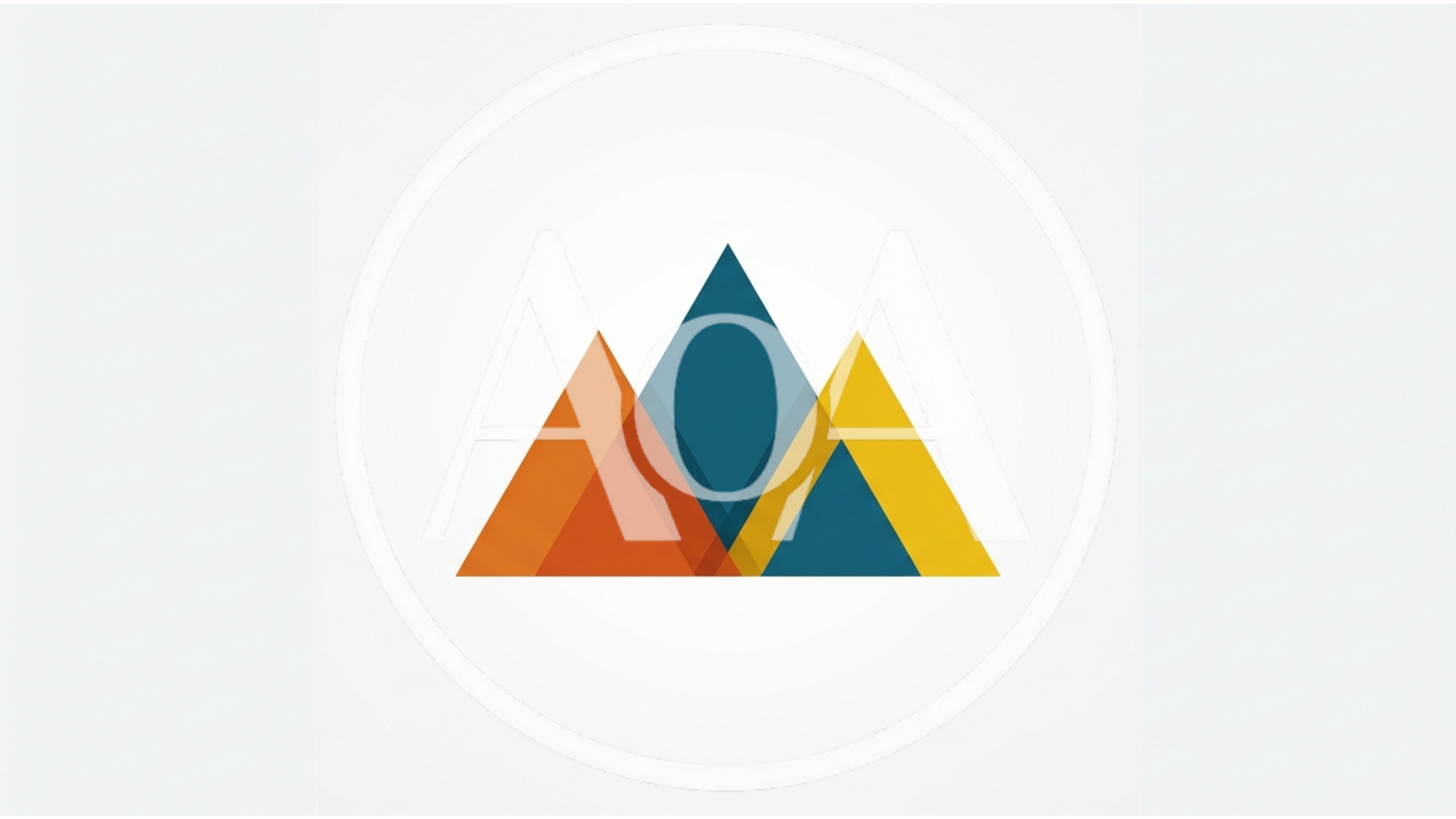 Minimalist Geometric Mountain Logo Design