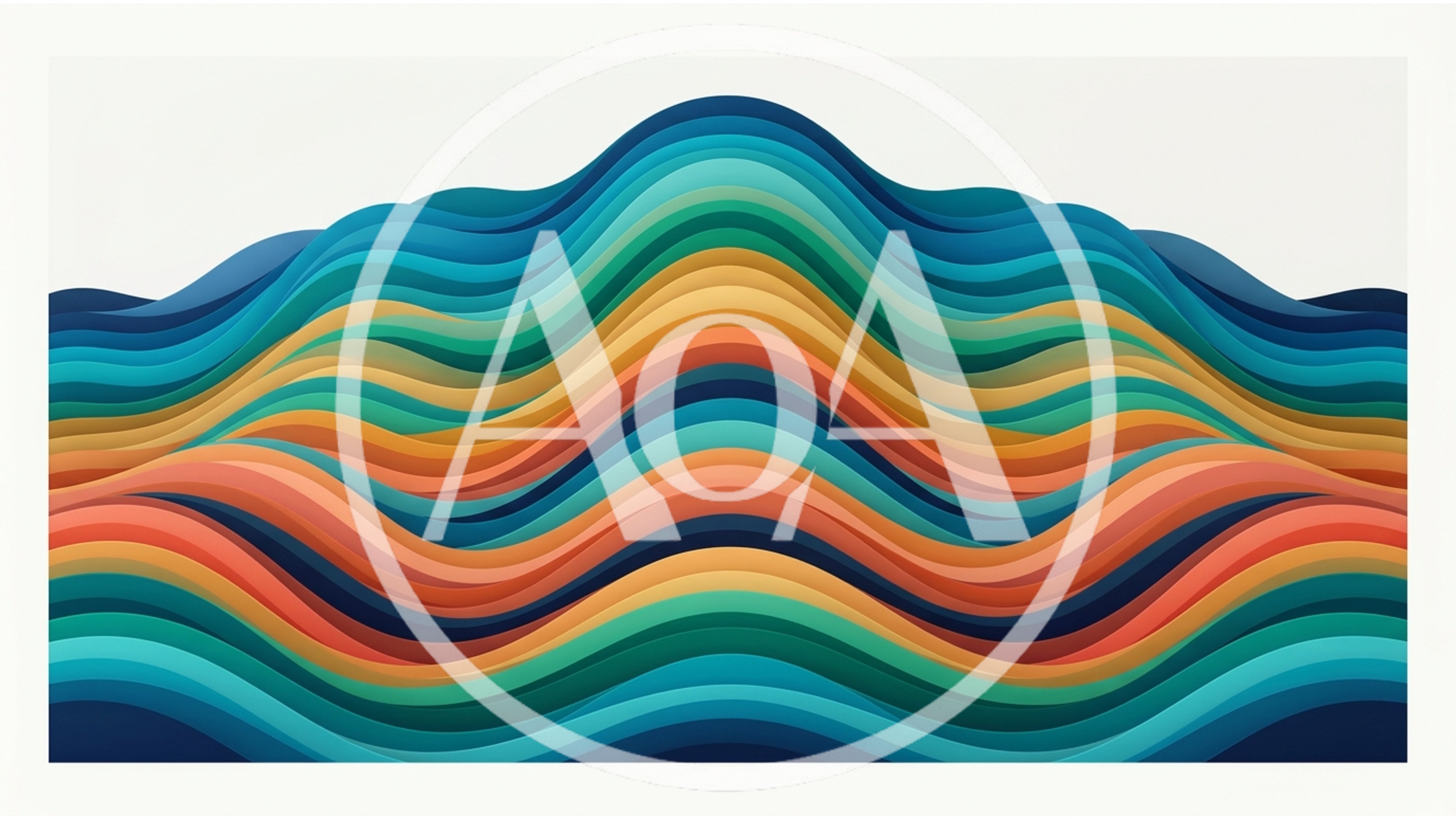 Abstract Wavy Layers With Vibrant Gradient Colors