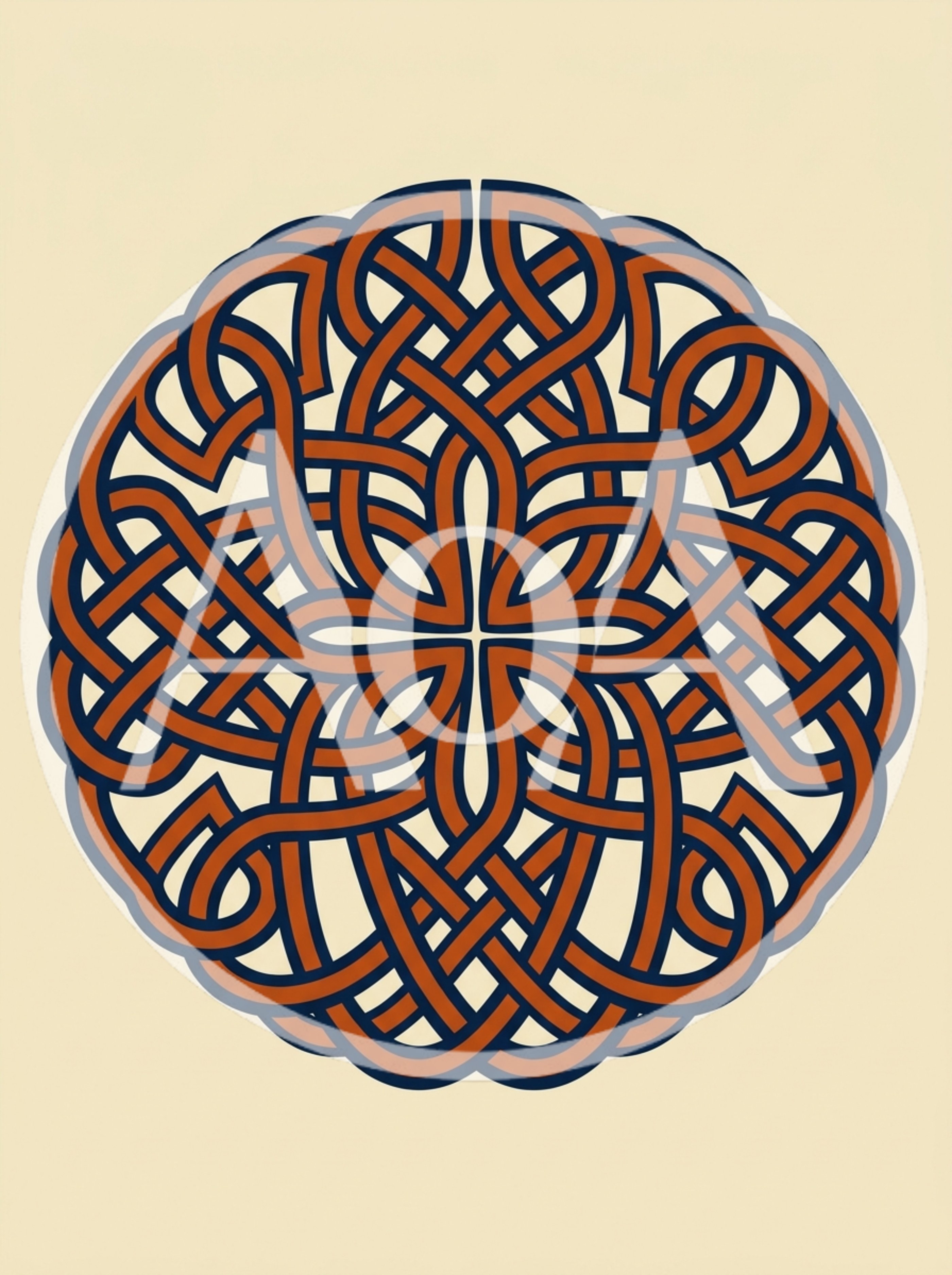 Intricate Celtic Knotwork Circular Pattern Design