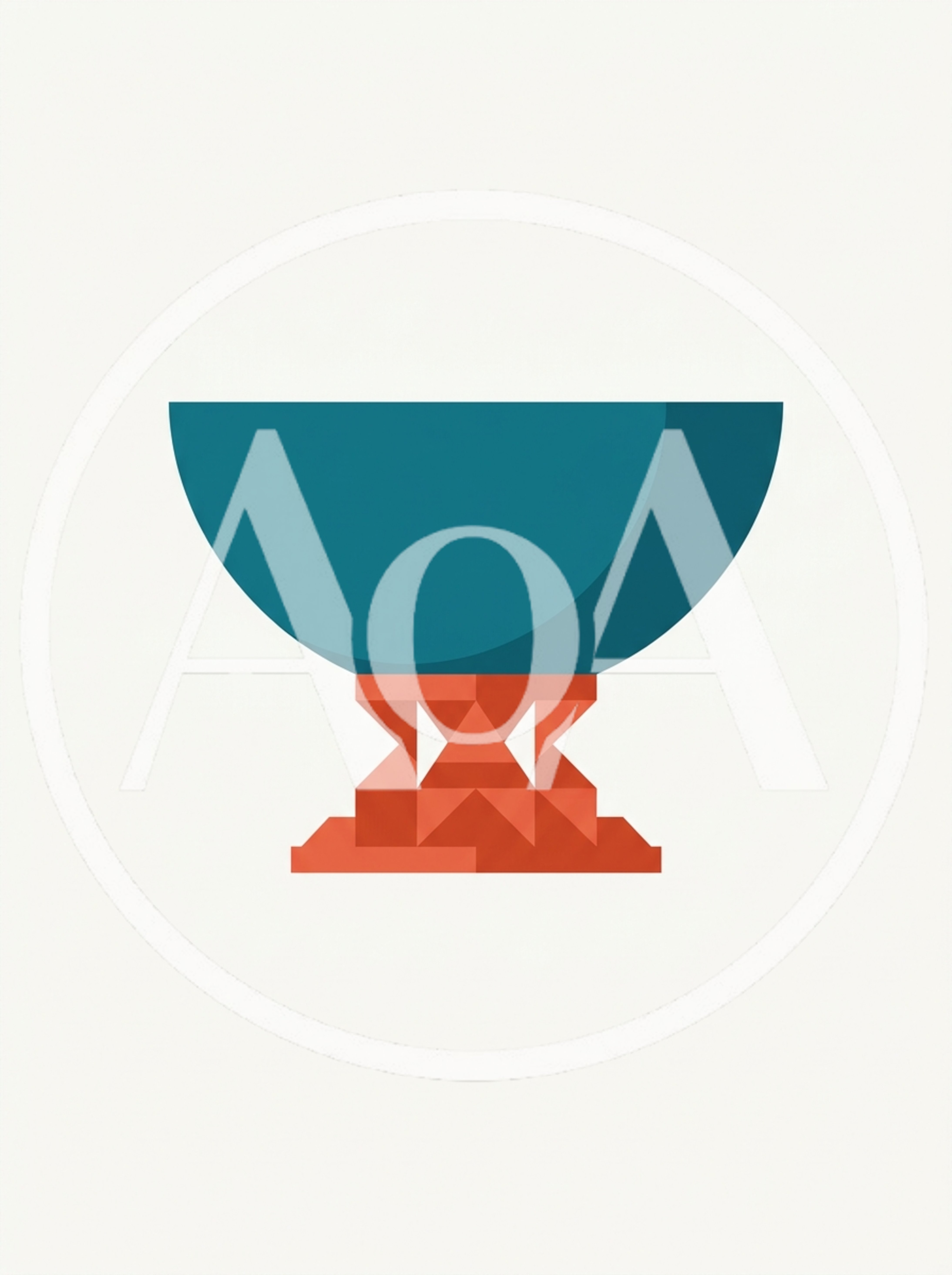 Minimalist Geometric Chalice Illustration