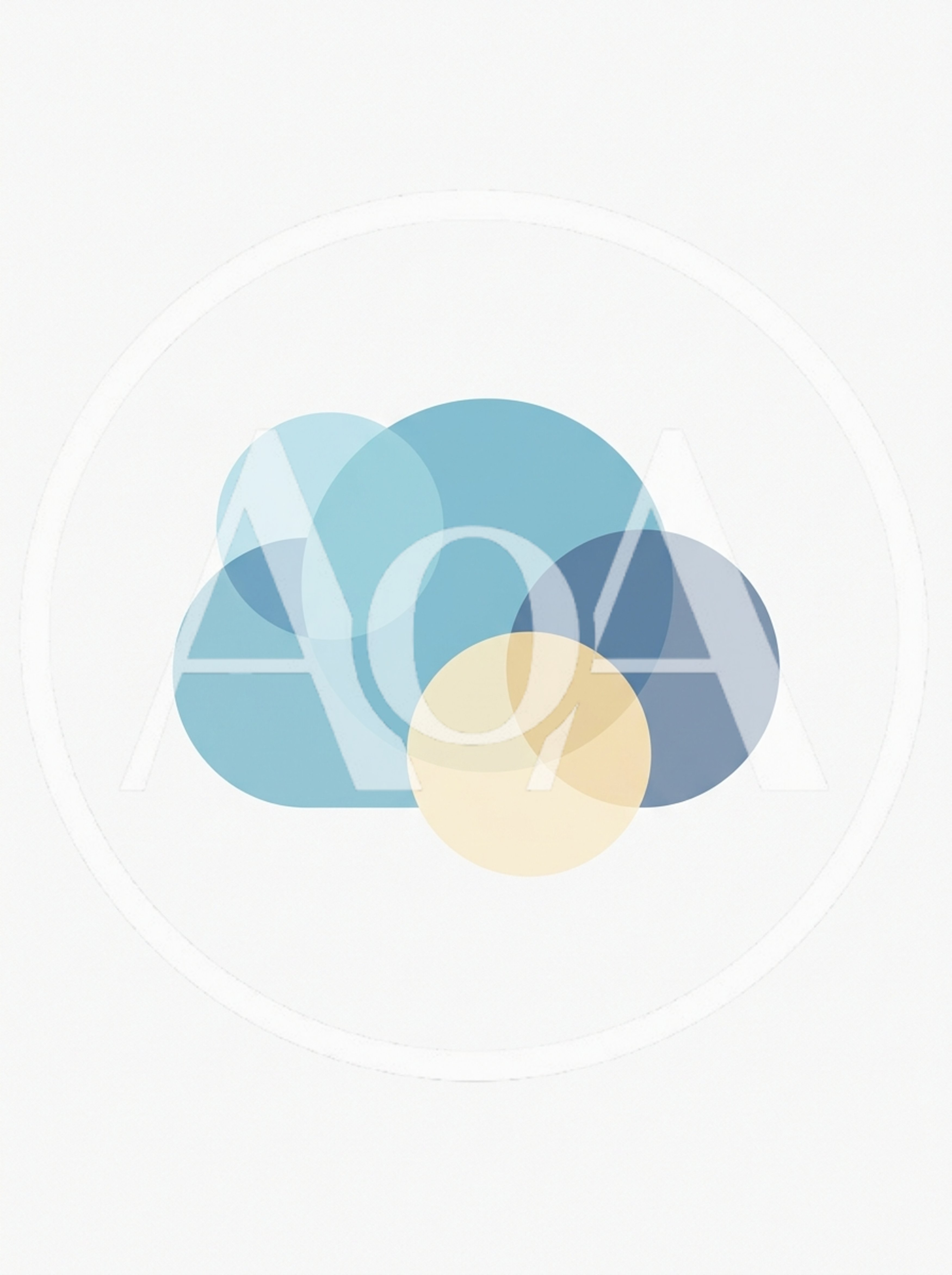 Abstract Cloud Illustration With Overlapping Geometric Circles