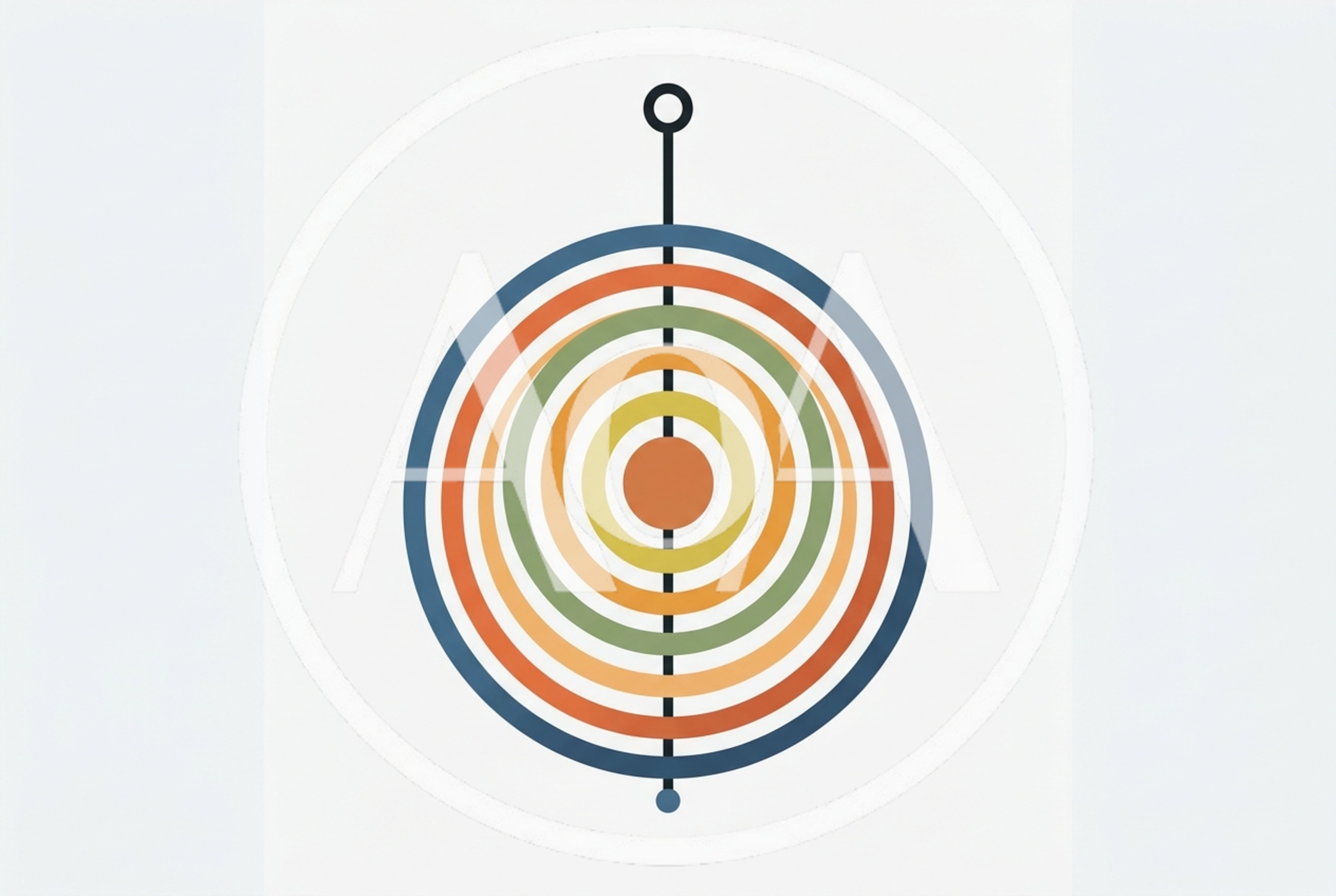 Minimalist Abstract Concentric Circles Graphic Design