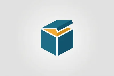 Minimalist Isometric Box Logo Design